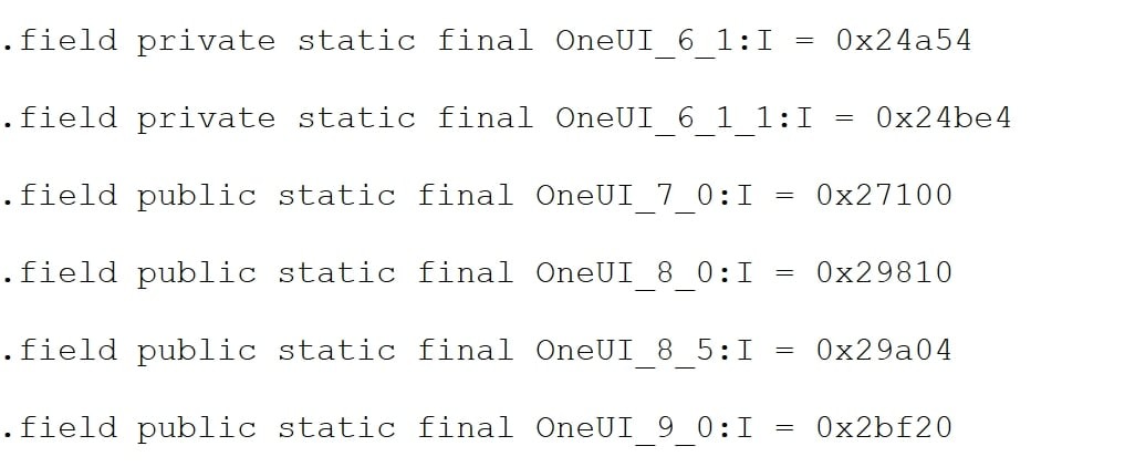 samsung riferimento one ui 9.0