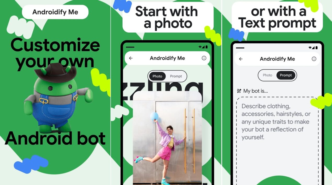 Con Google Androidify ora puoi creare un bot personalizzato con l’intelligenza artificiale