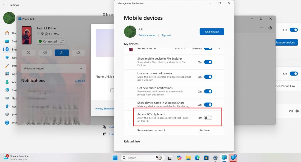 Microsoft lancia la sincronizzazione degli appunti tra Windows e Android: addio ai copia-incolla manuali