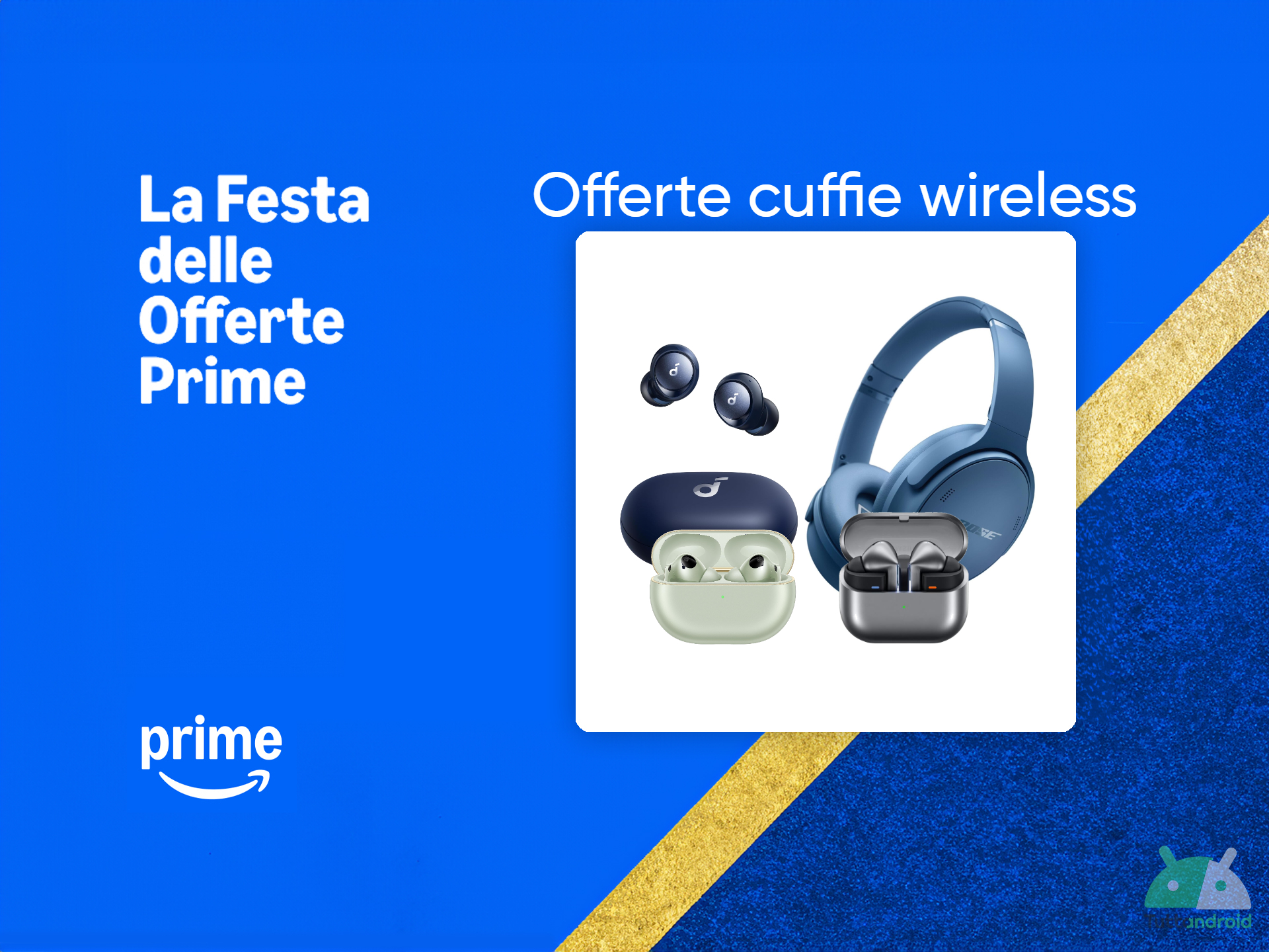 una cascata di cuffie wireless tra le offerte amazon ma solo per poche ore