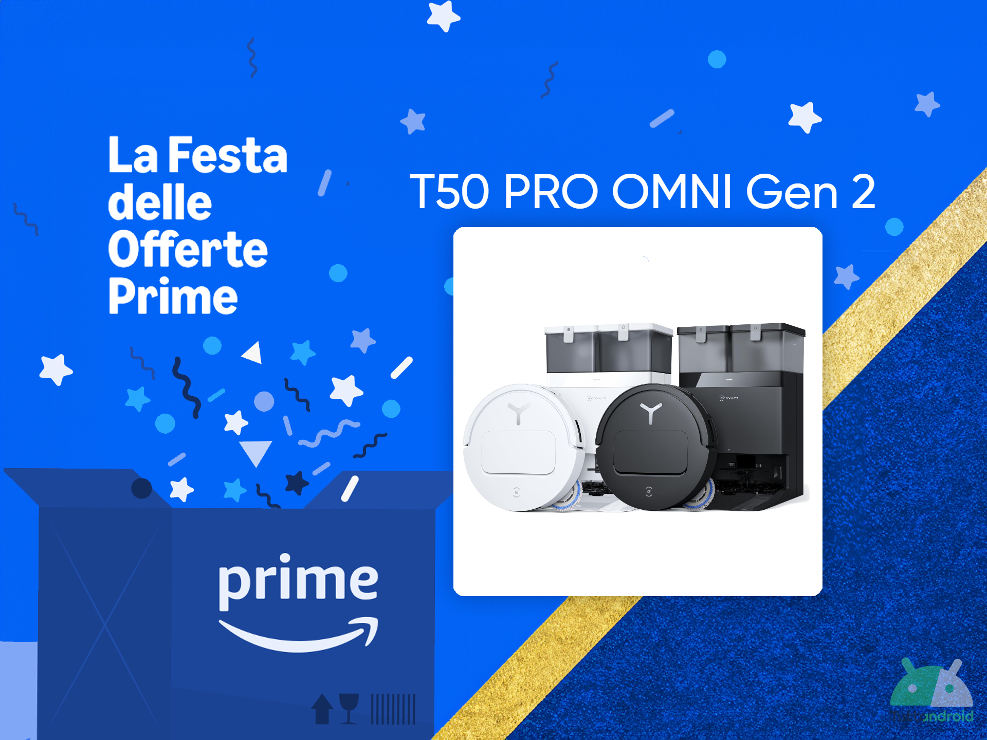 ECOVACS DEEBOT T50 PRO OMNI Gen 2 è da non perdere su Amazon: quasi 500 euro di sconto