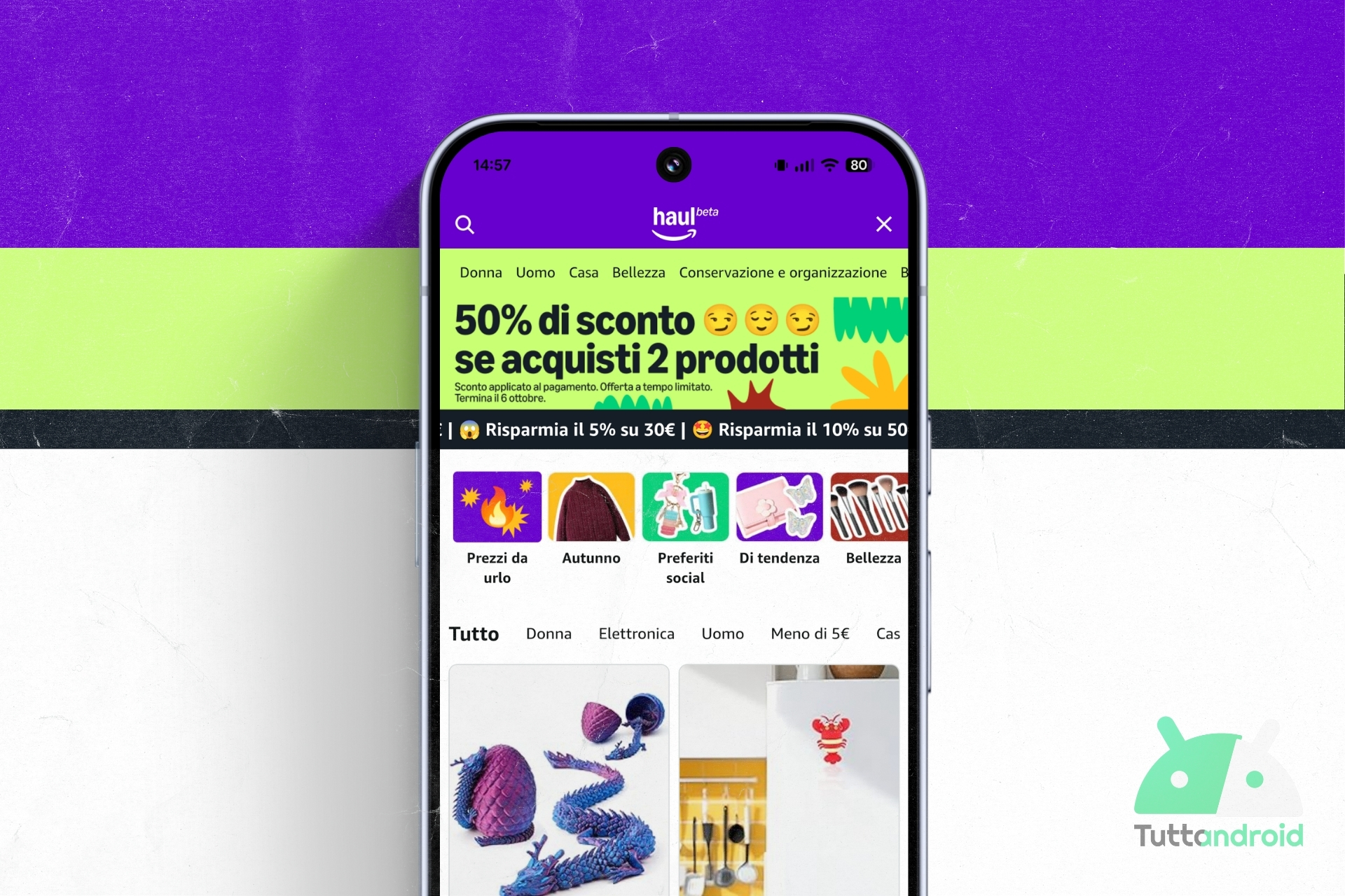 Amazon sfida Temu e Shein anche in Italia portando Haul, lo store coi prezzi da urlo