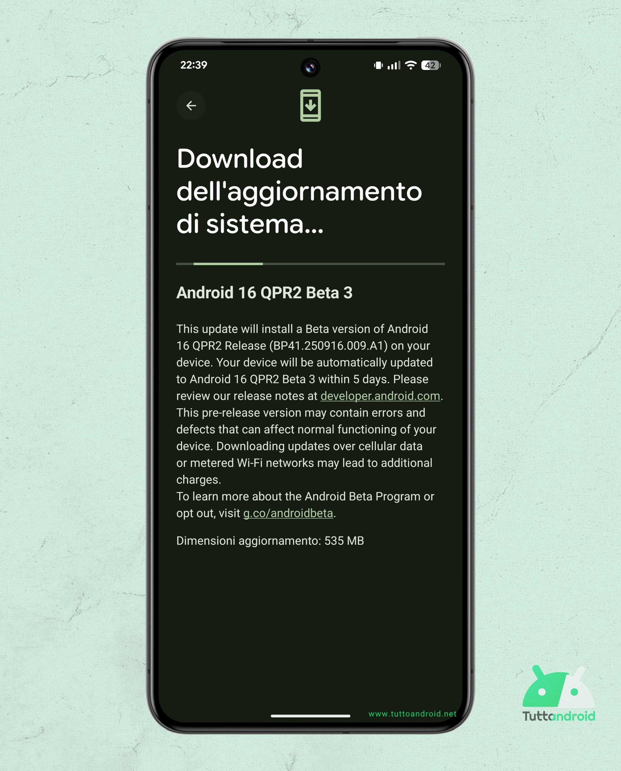 Android 16 QPR2 DB3 on Google Pixel 8 Pro