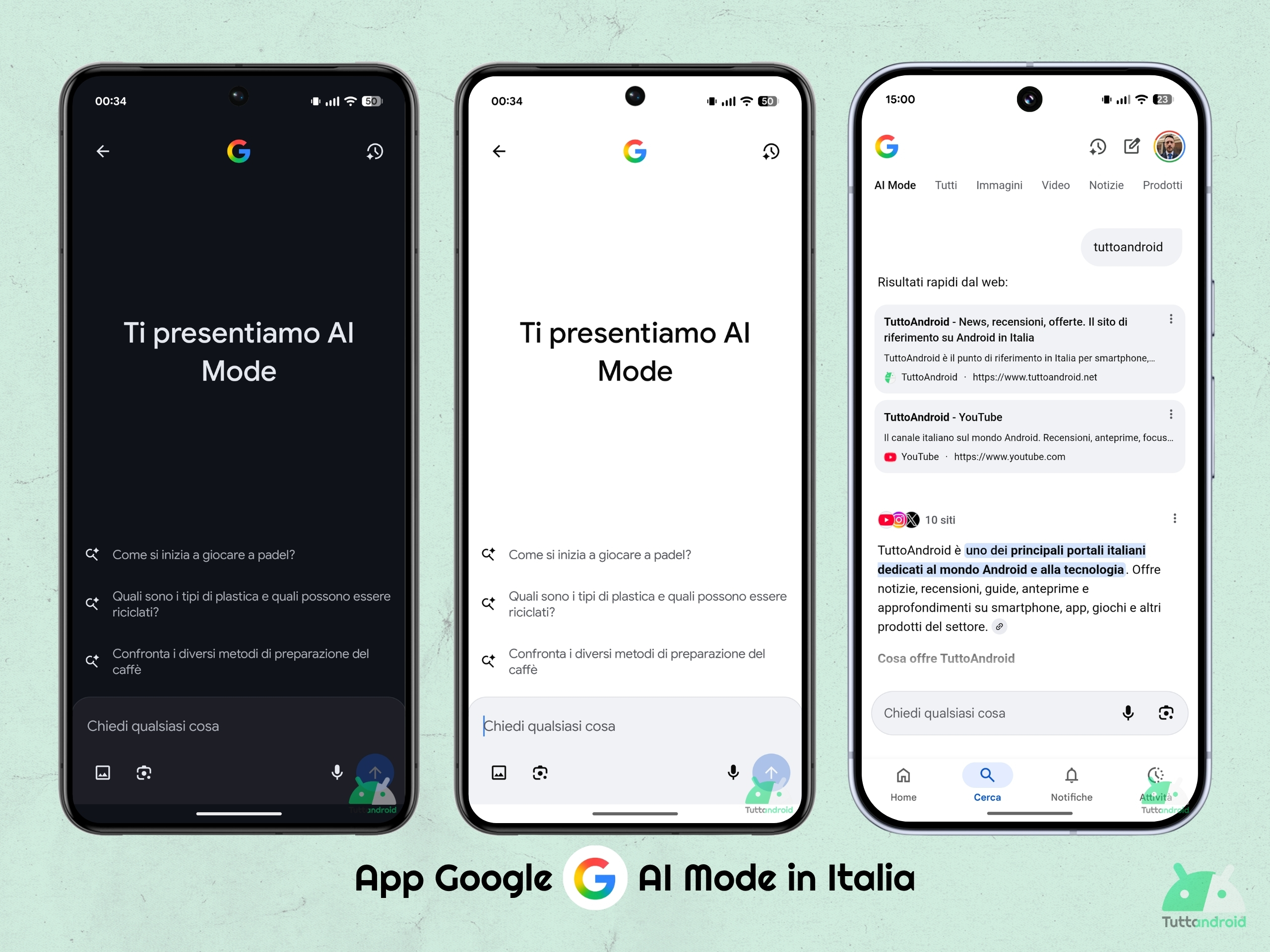 App Google - Ricerca Google - AI Mode in Italia