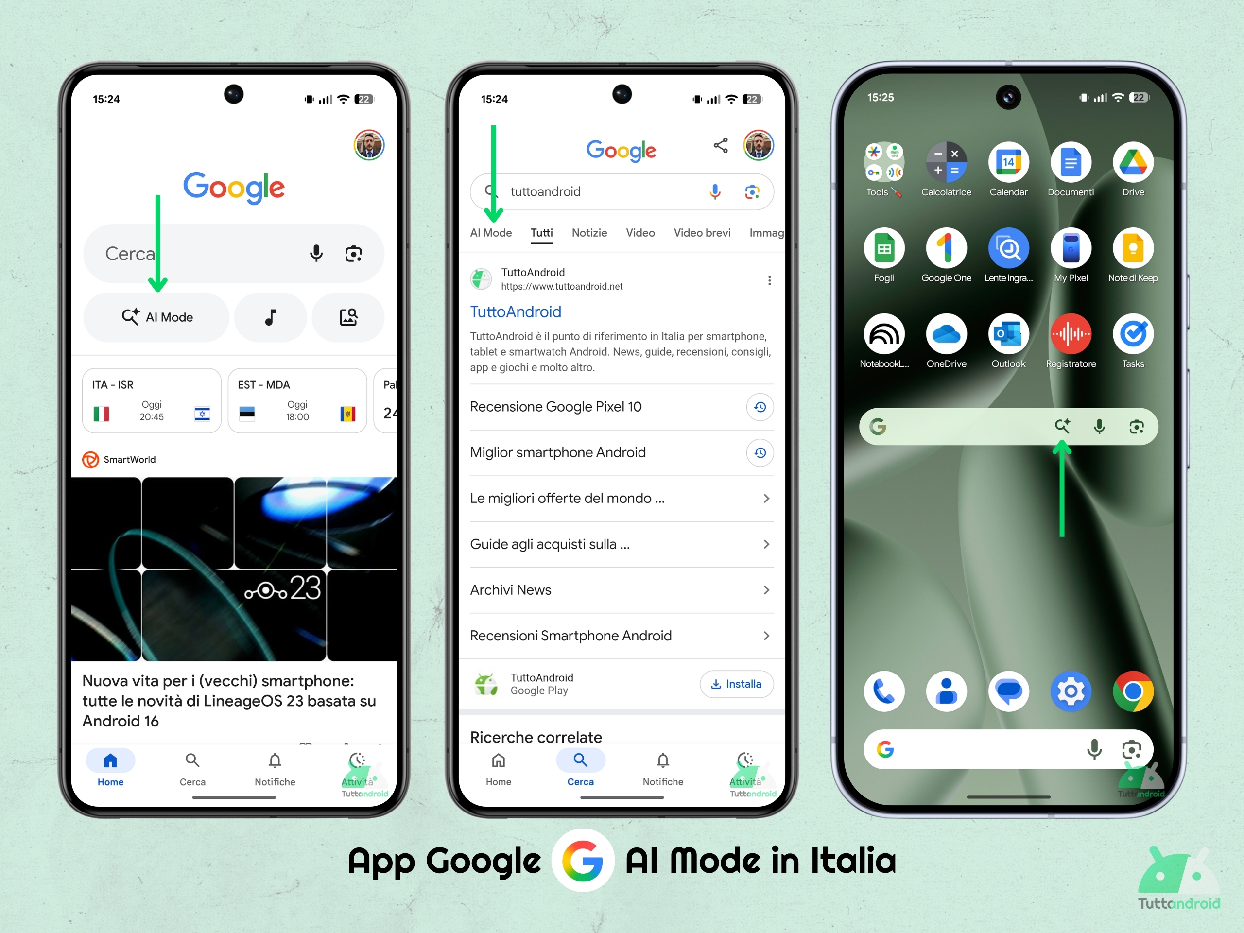 App Google - Ricerca Google - Accesso AI Mode in Italia
