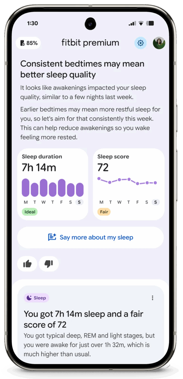 Fitbit coach personale AI-4