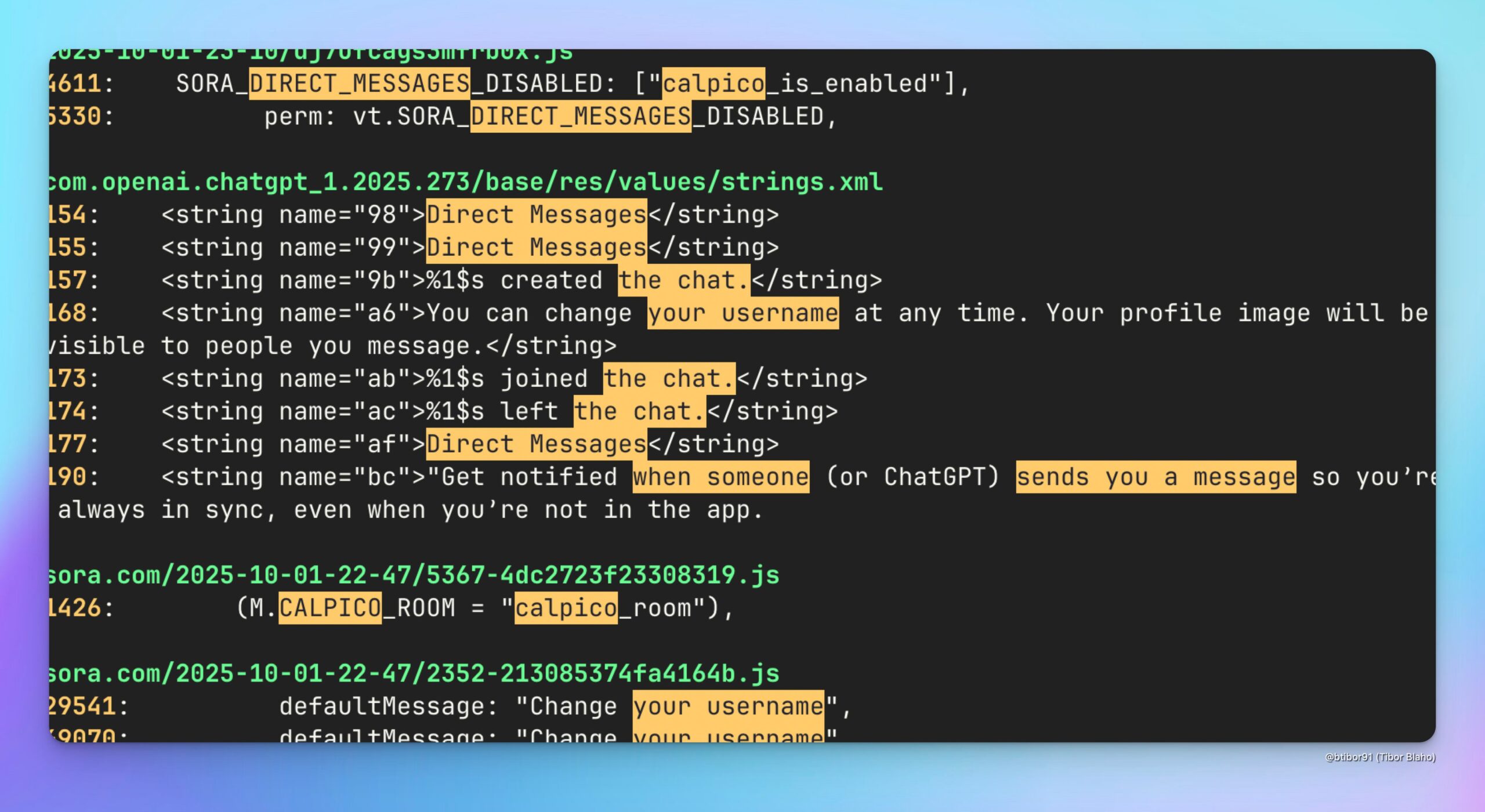 ChatGPT Android codice messaggi diretti