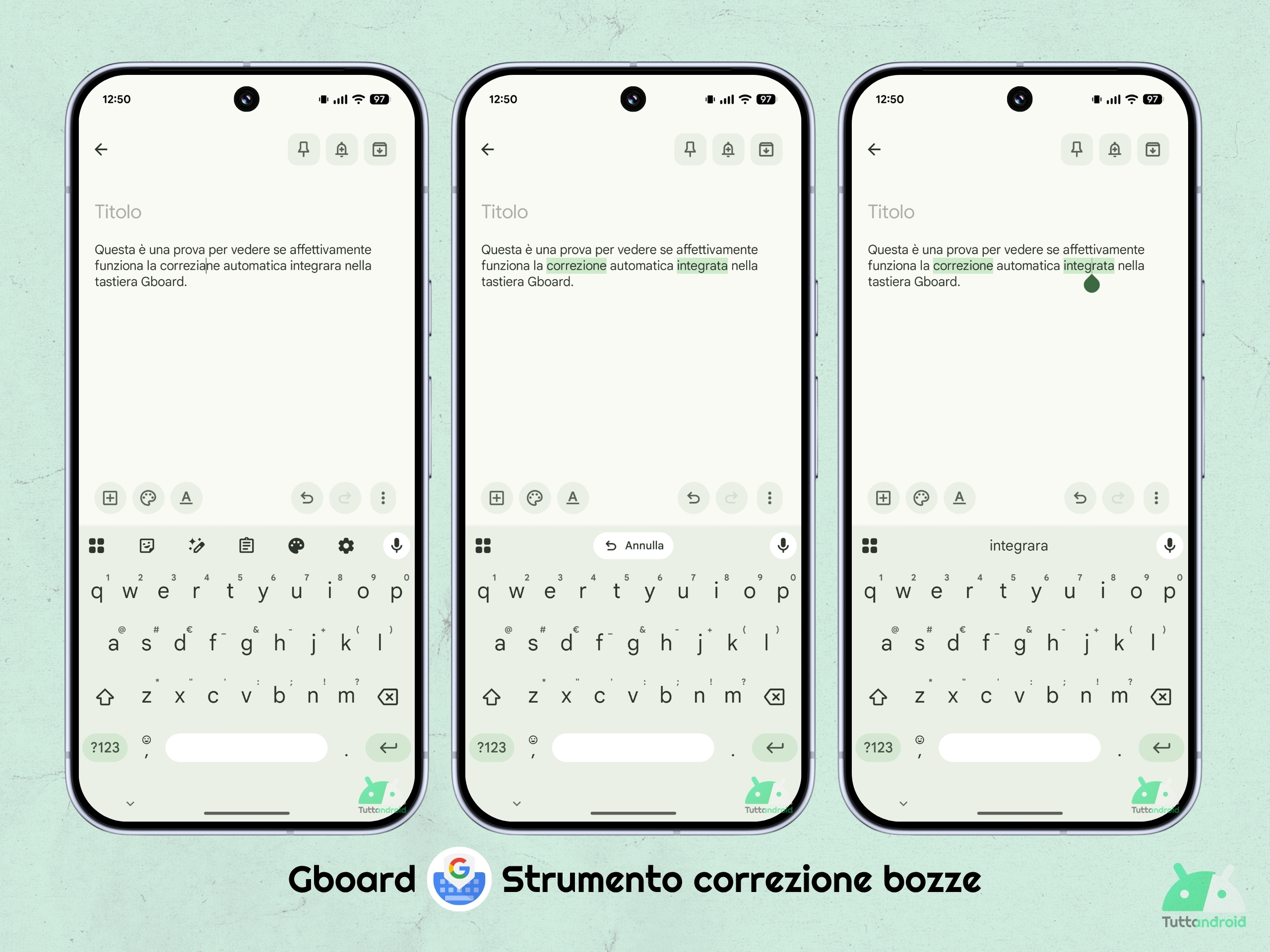 Gboard - Strumento correzione bozze