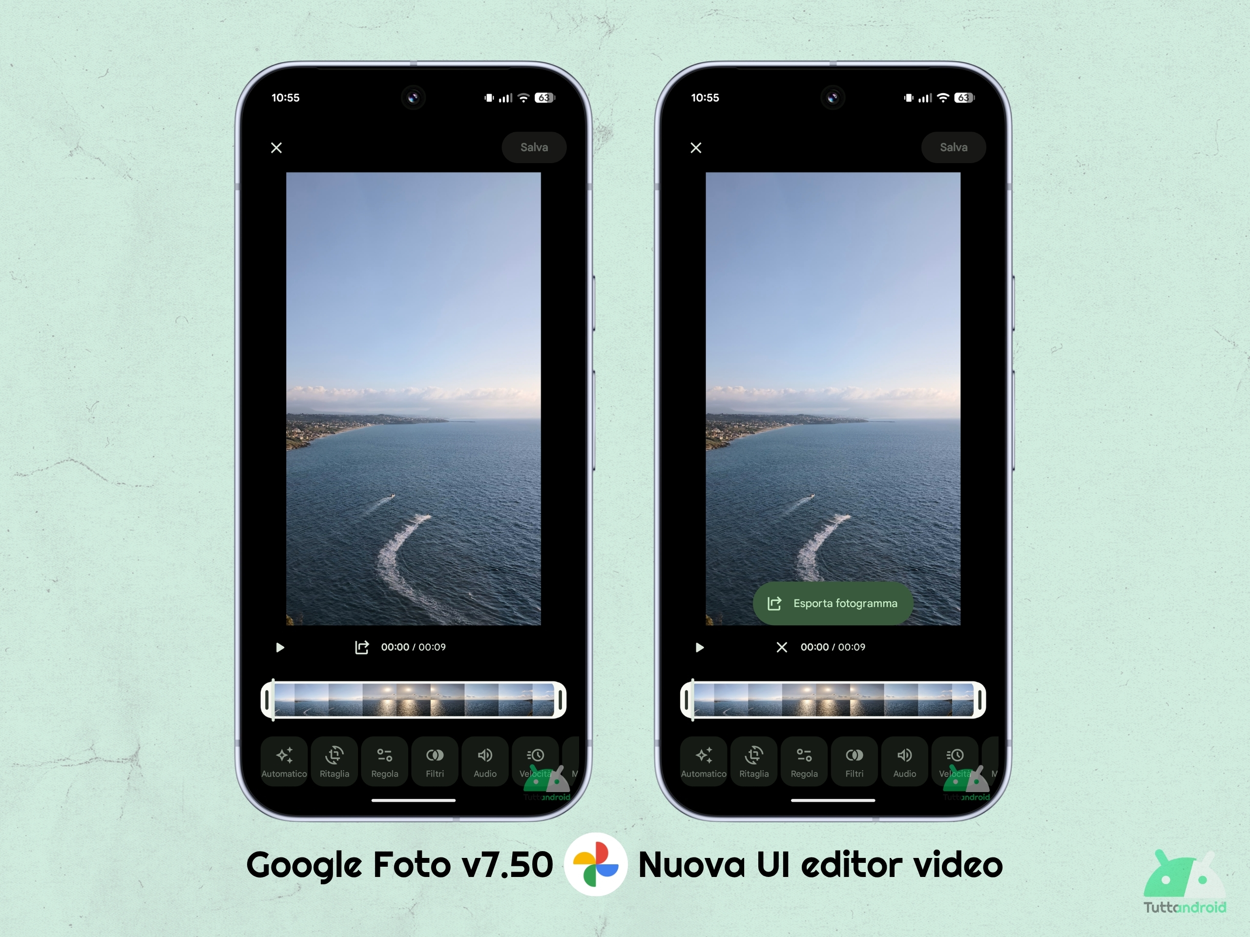 Google Foto v7.50 - UI nuovo editor video 01