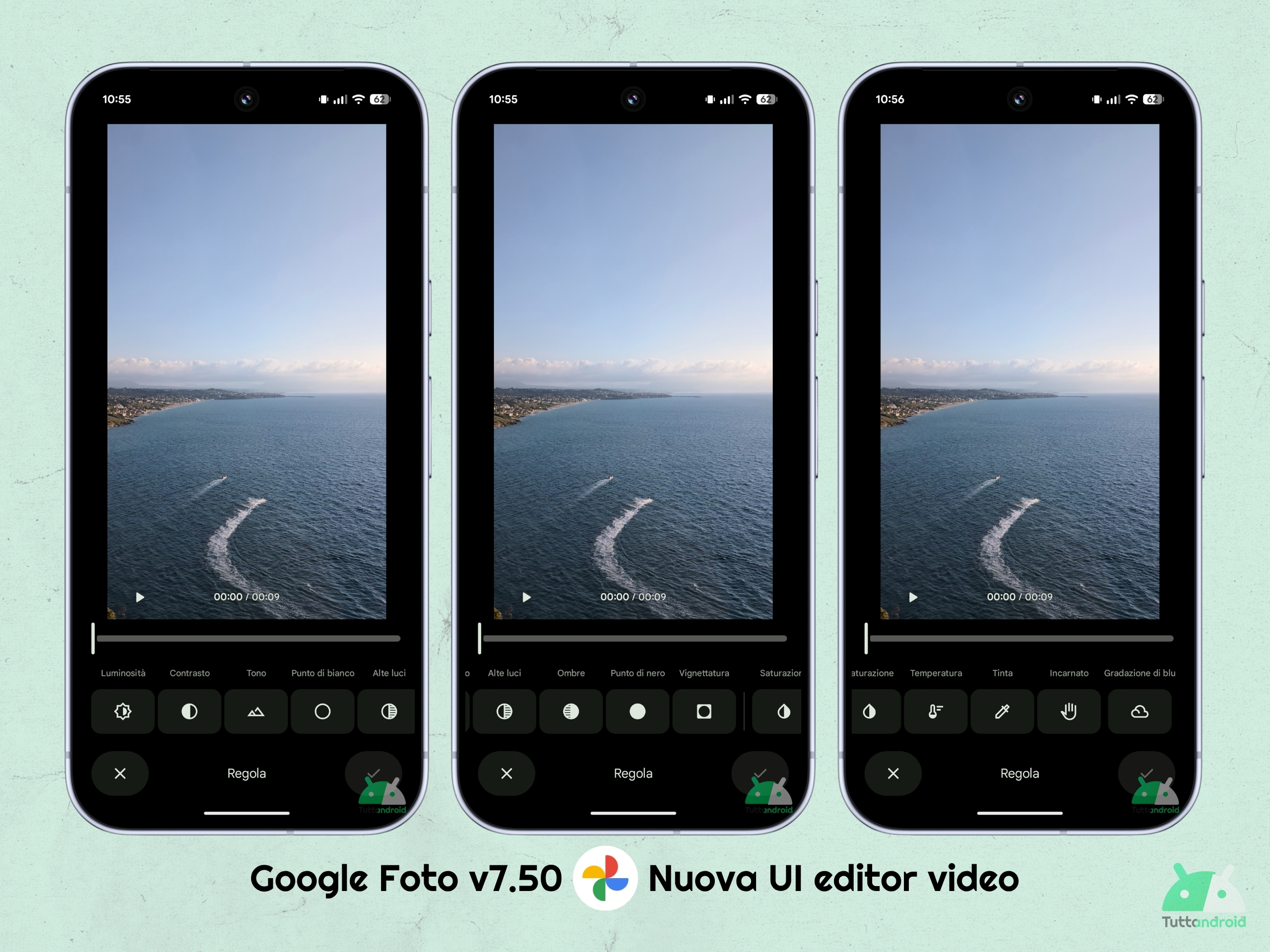 Google Foto v7.50 - UI nuovo editor video