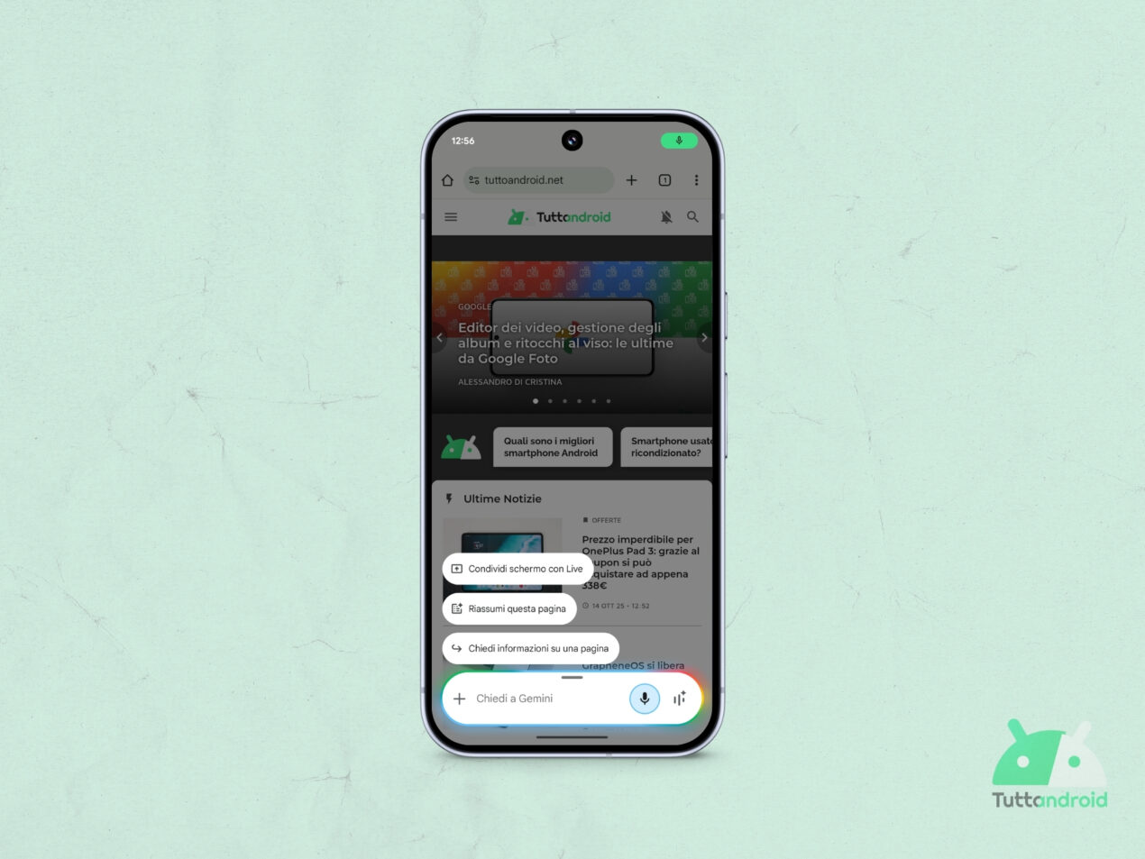 L'overlay di Gemini cambia con una nuova animazione e 