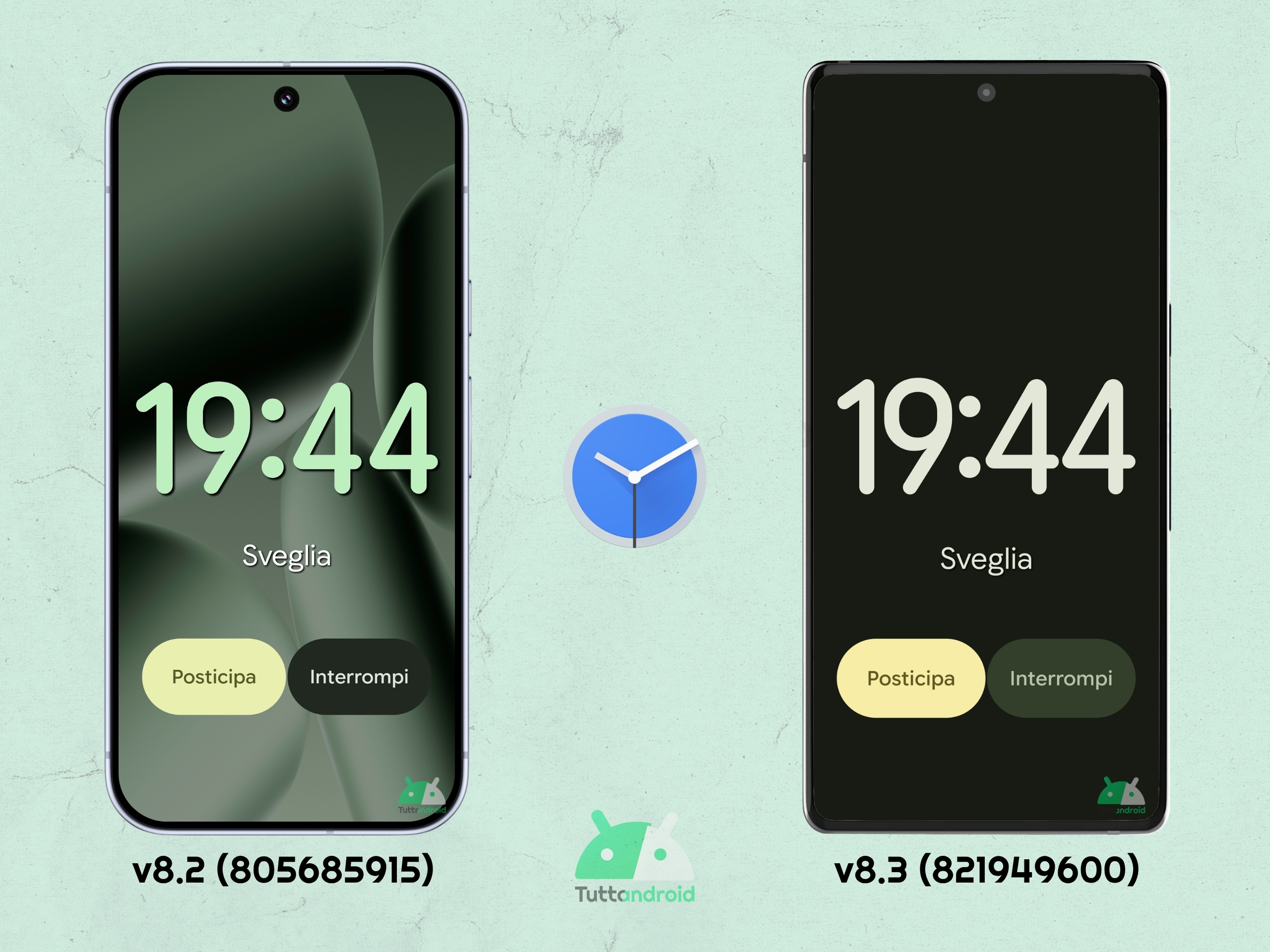 Google Orologio v8.3 - novità