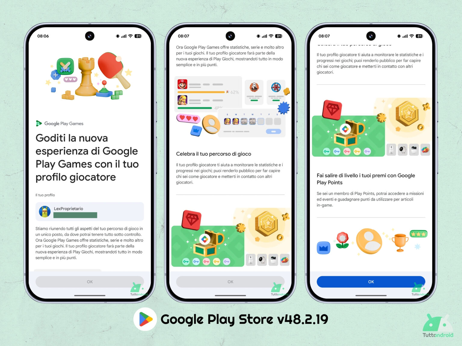 Google Play Store si aggiorna: nuova esperienza Play Giochi e scheda Tu ...
