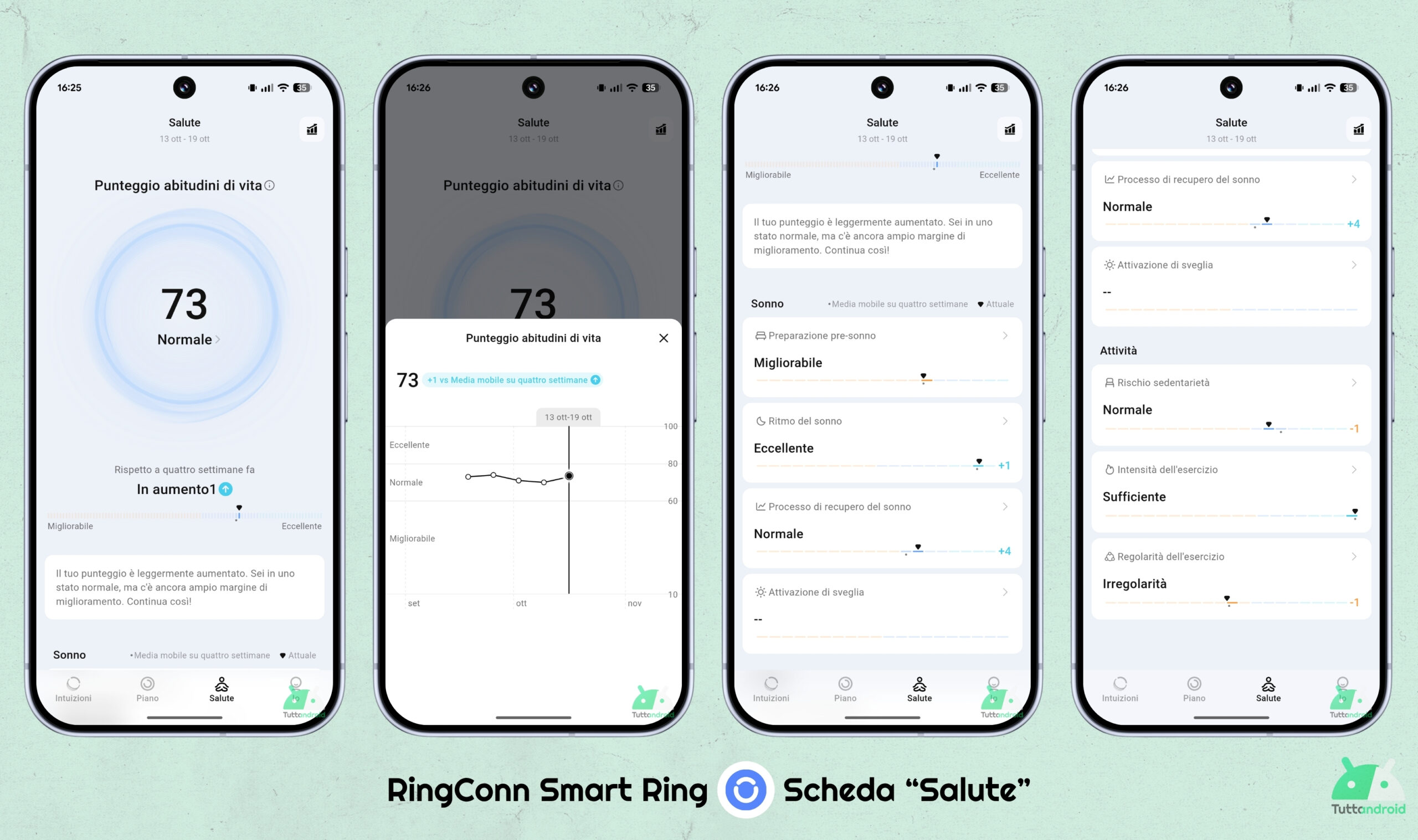 RingConn Smart Ring v3.12 - scheda Salute