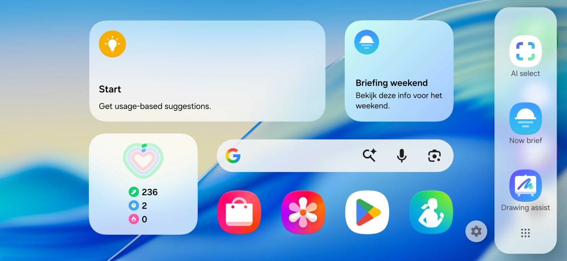 Samsung One UI 8.5 leak - pannello Edge modalità landscape Sammobile