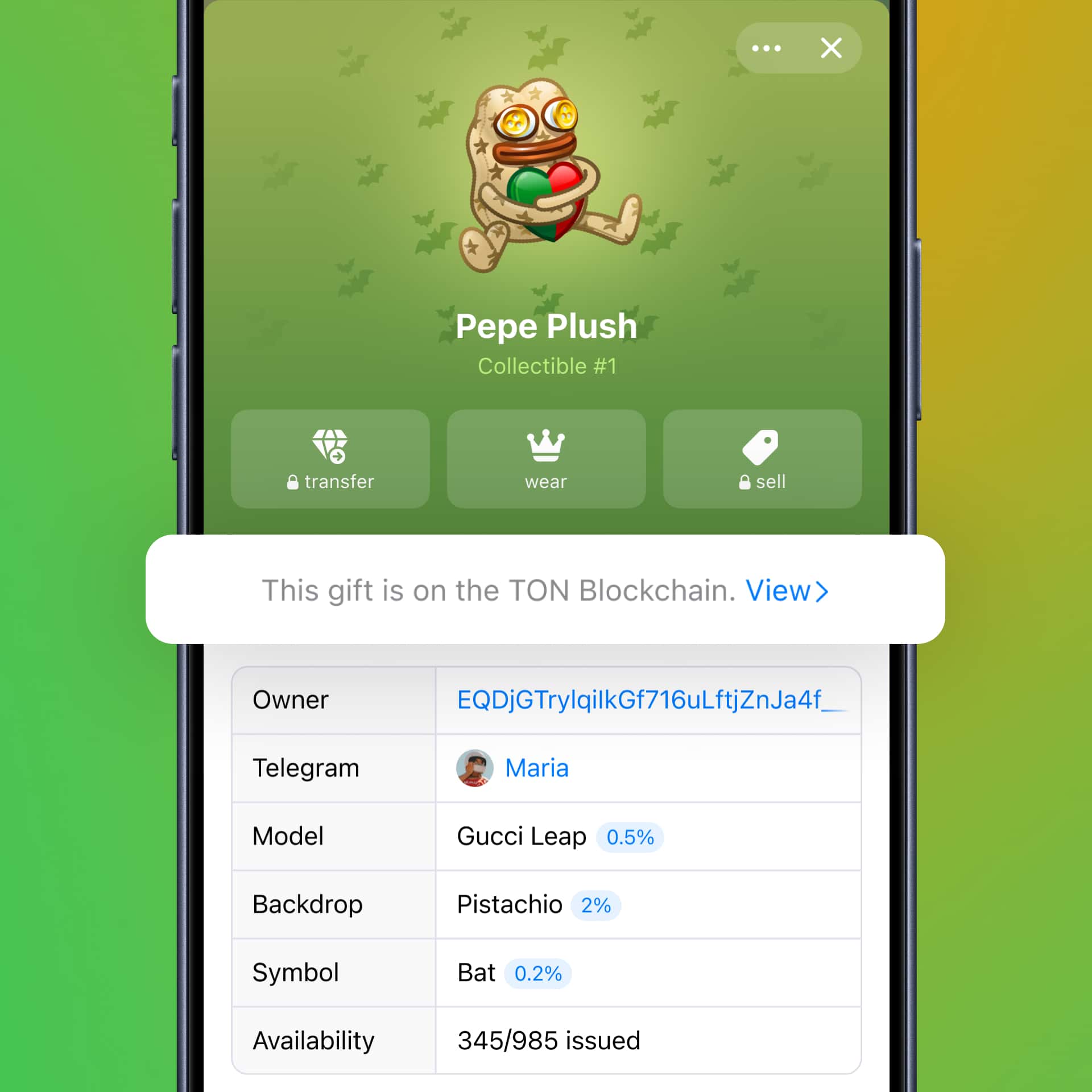 Telegram - Regali blockchain