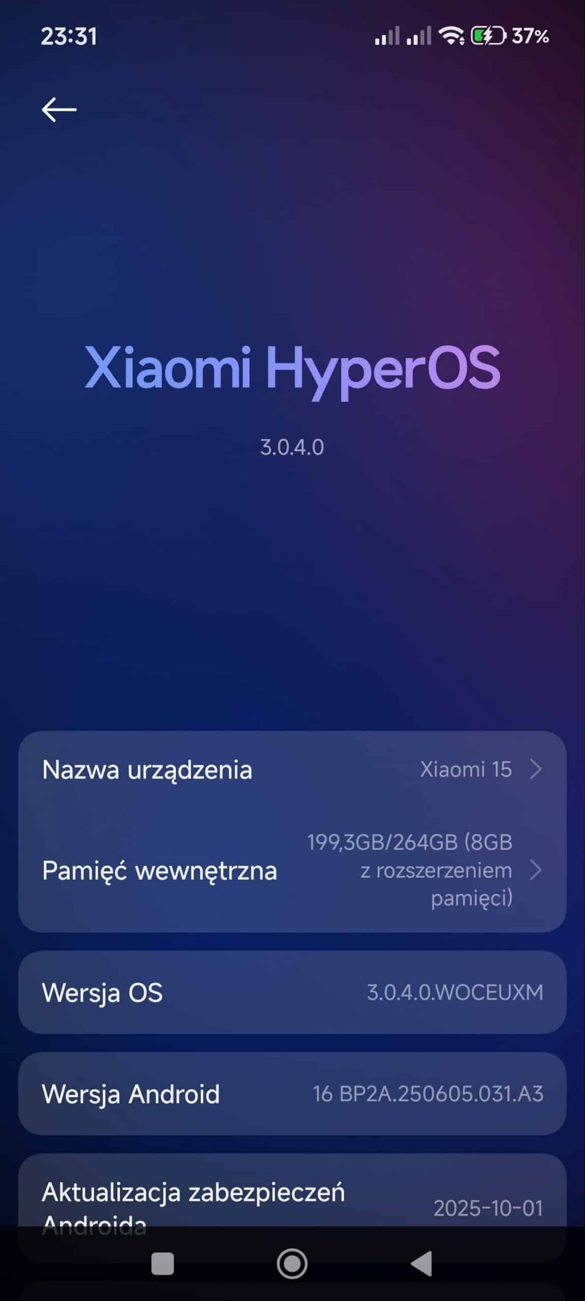 Xiaomi 15 - HyperOS 3 - 3.0.4.0.WOCEUXM droidupdatehub