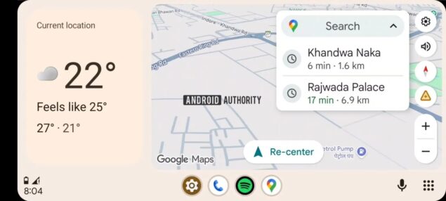 android auto widget