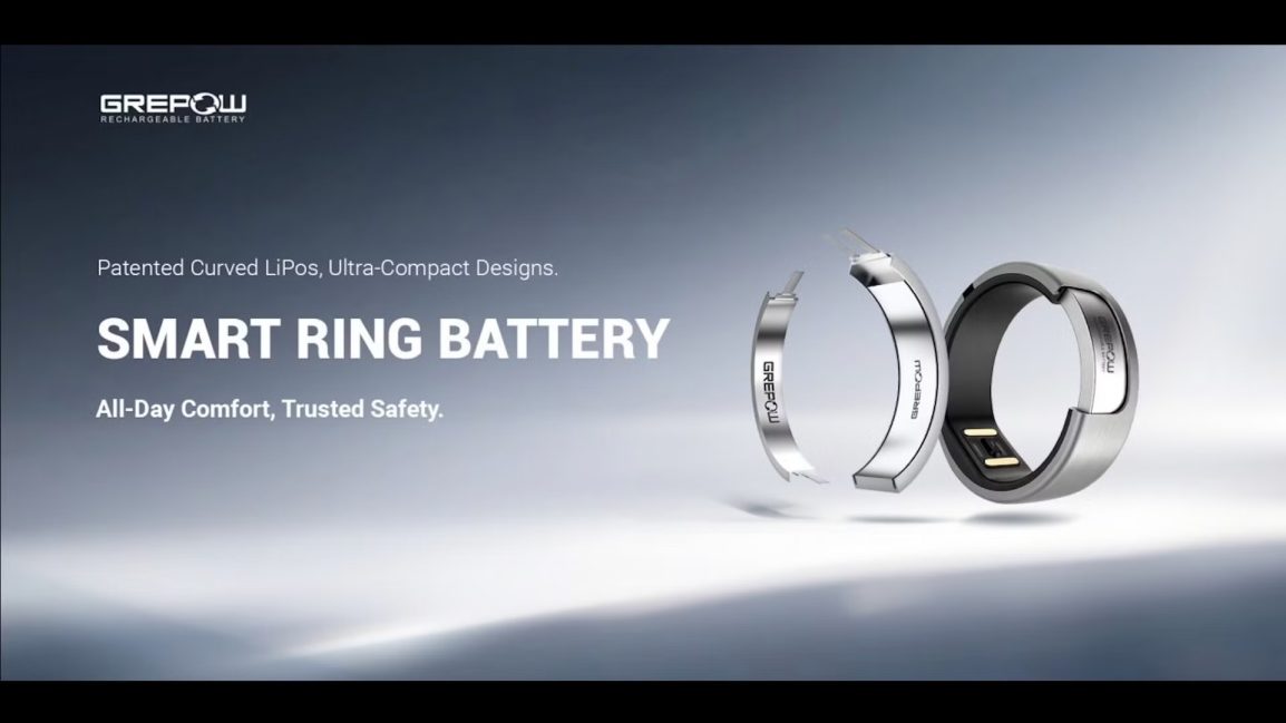 Grepow promette il 30% in più di capacità nelle batterie per smart ring Grepow promette il 30% in più di capacità nelle batterie per smart ring