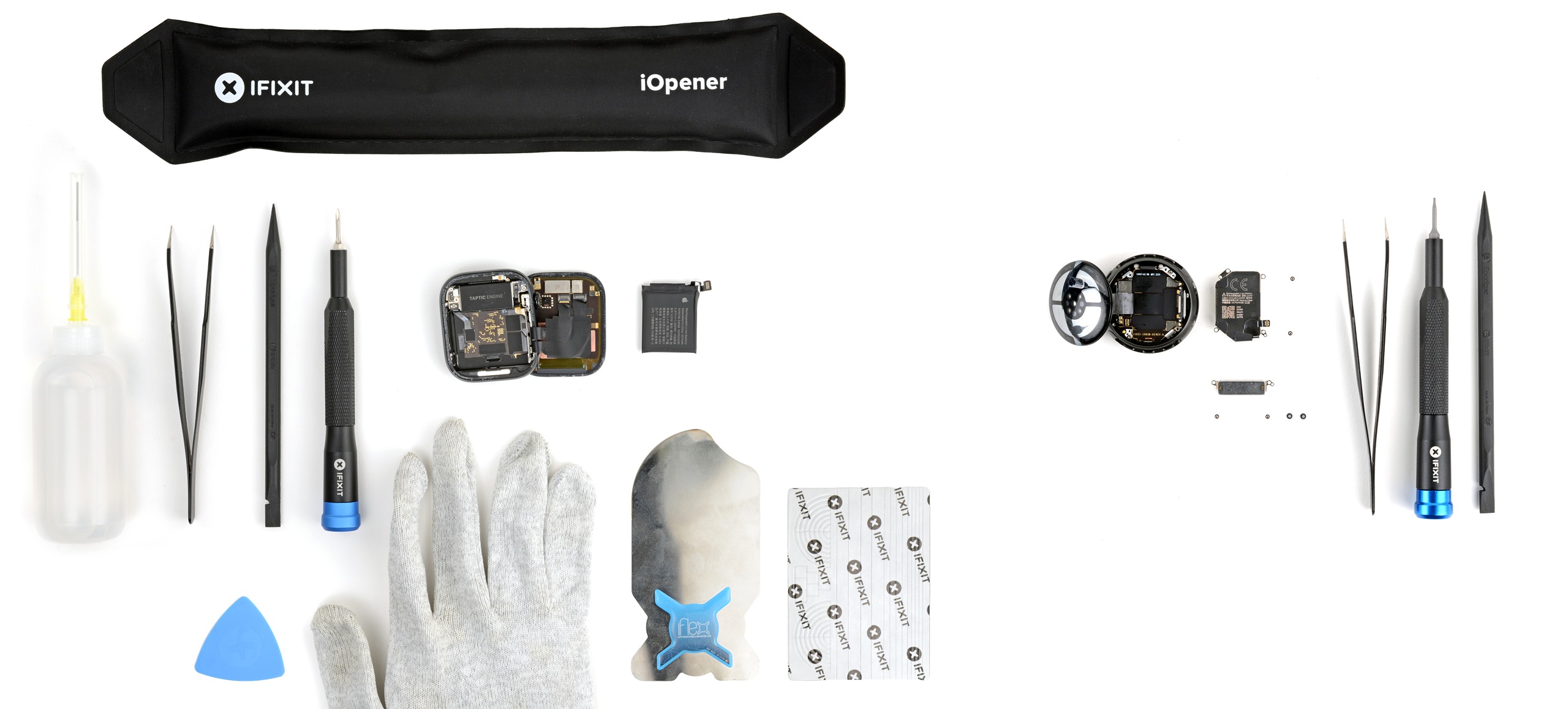 iFixit - Apple Watch Ultra 3 contro Google Pixel Watch 4 - utensili
