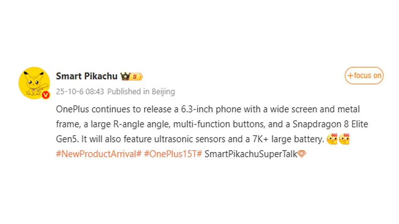 OnePlus 15T