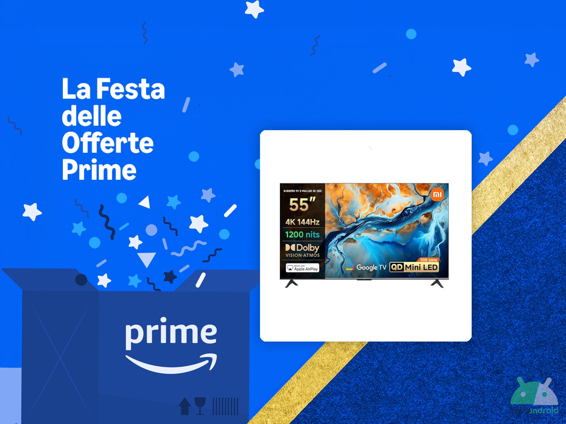offerta imperdibile per questa xiaomi tv mini led da 55 con sistema operativo google tv