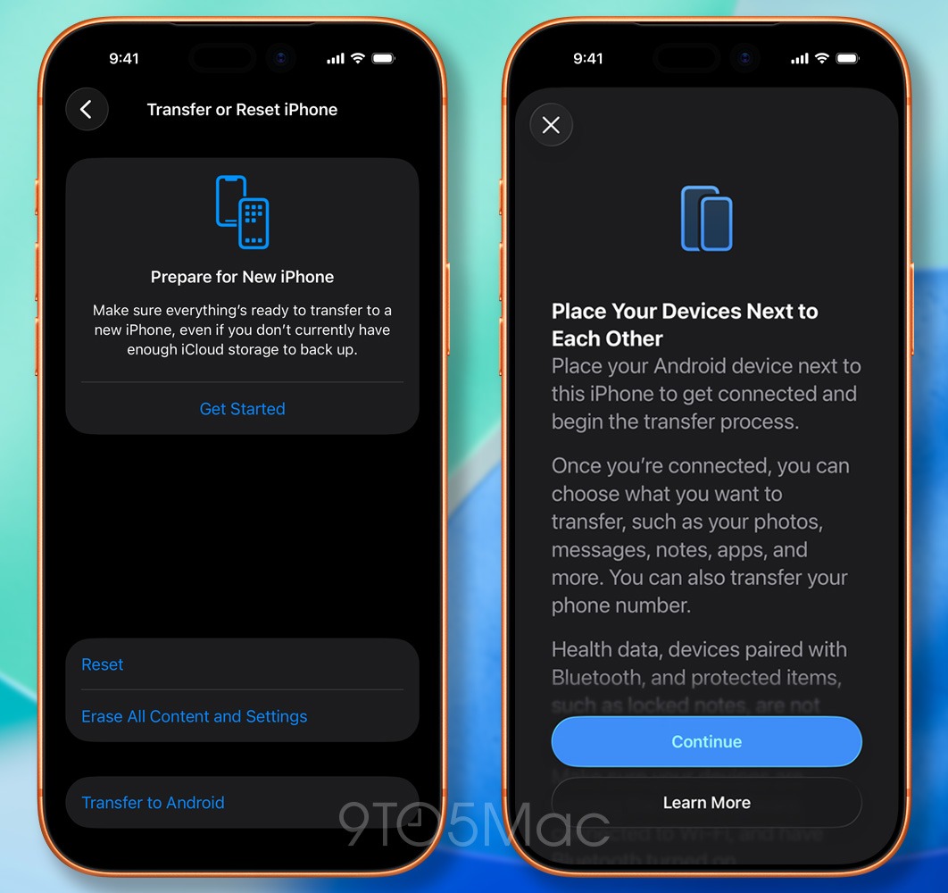 apple trasferisci ad android