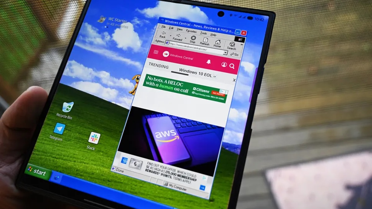 windows xp android