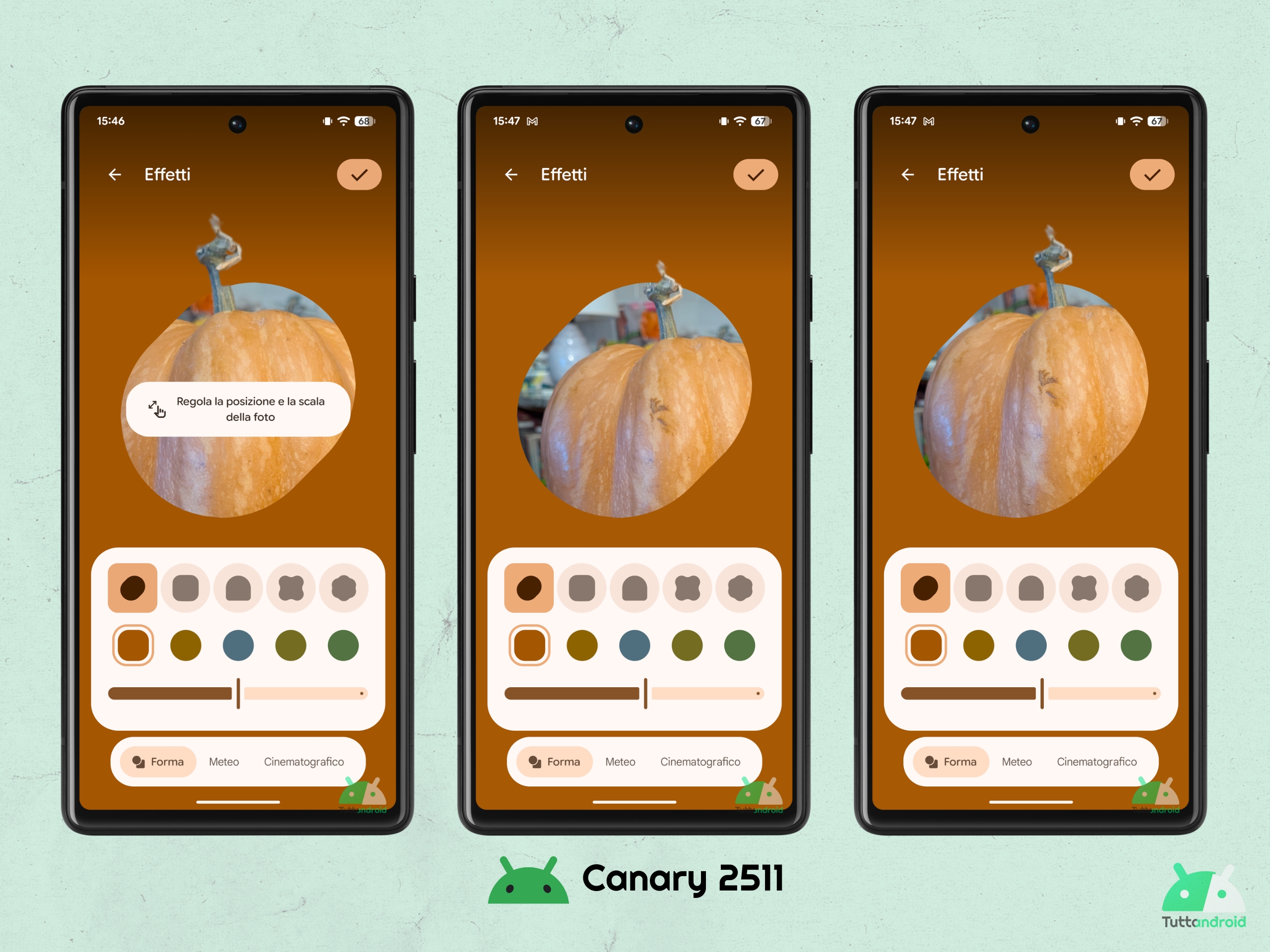 Android CANARY 2511 - Effetti dinamici