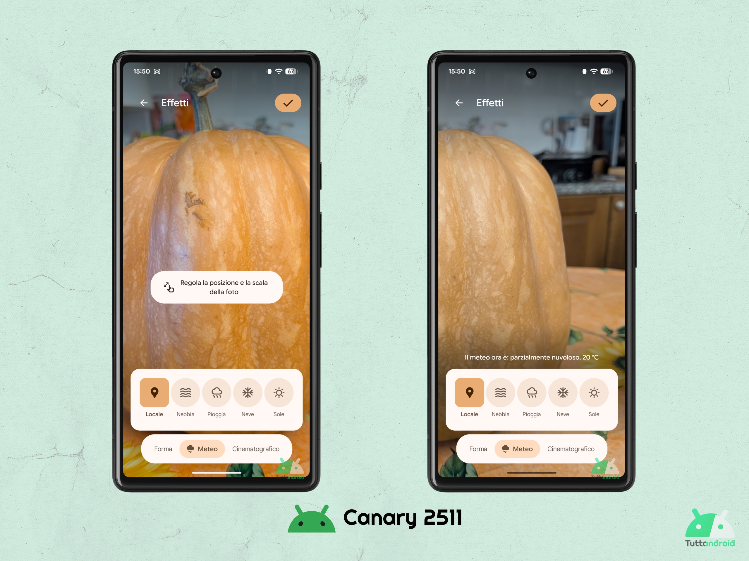 Android CANARY 2511 - Effetti dinamici