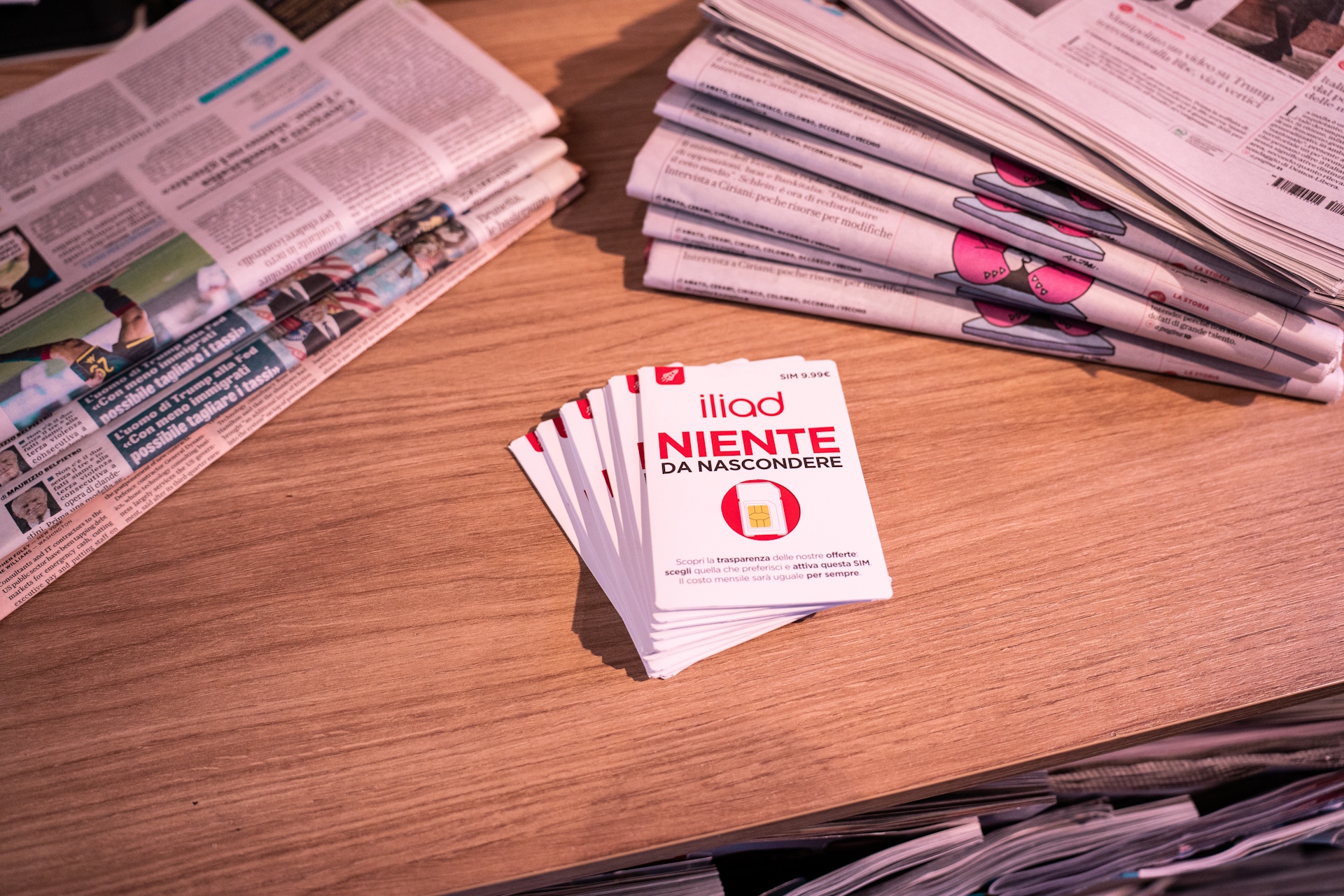 SIM Iliad Express in edicola