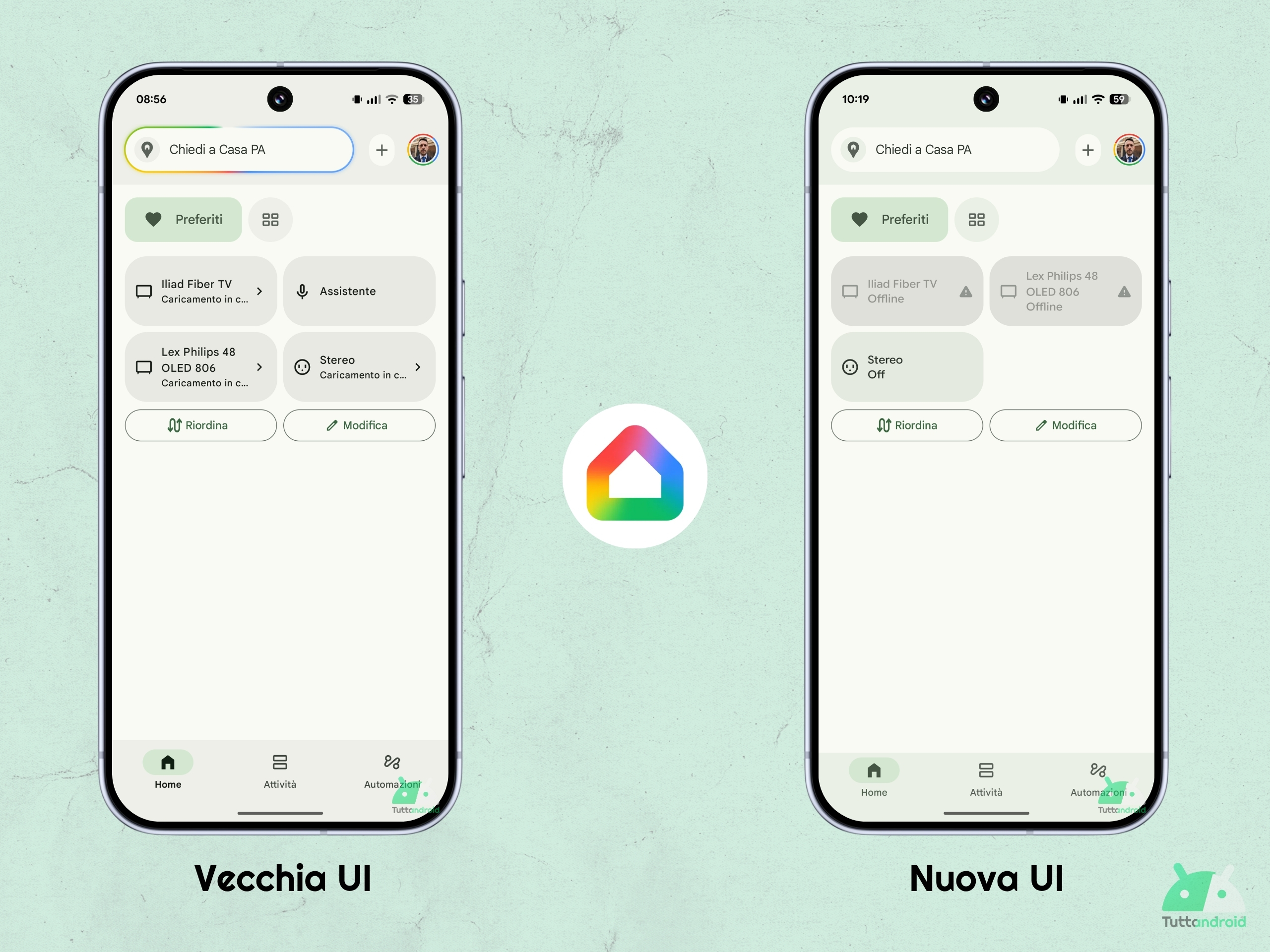 Google Home v4.3.56.2 - Barra di navigazione M3E