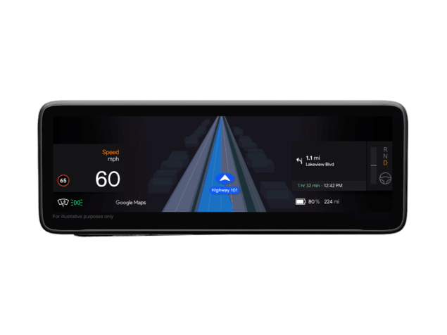 indicatore di corsia in tempo reale su Google Maps
