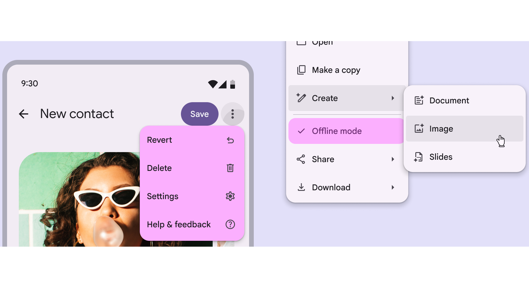 In arrivo anche i menu Material 3 Expressive