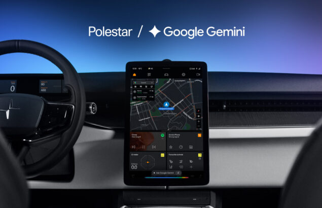 Auto polestar con assistente vocale Google Gemini