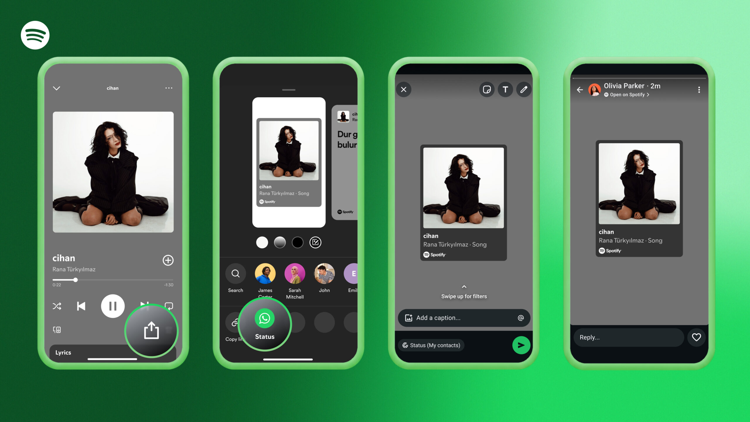 Spotify - come condividere nello Stato di WhatsApp