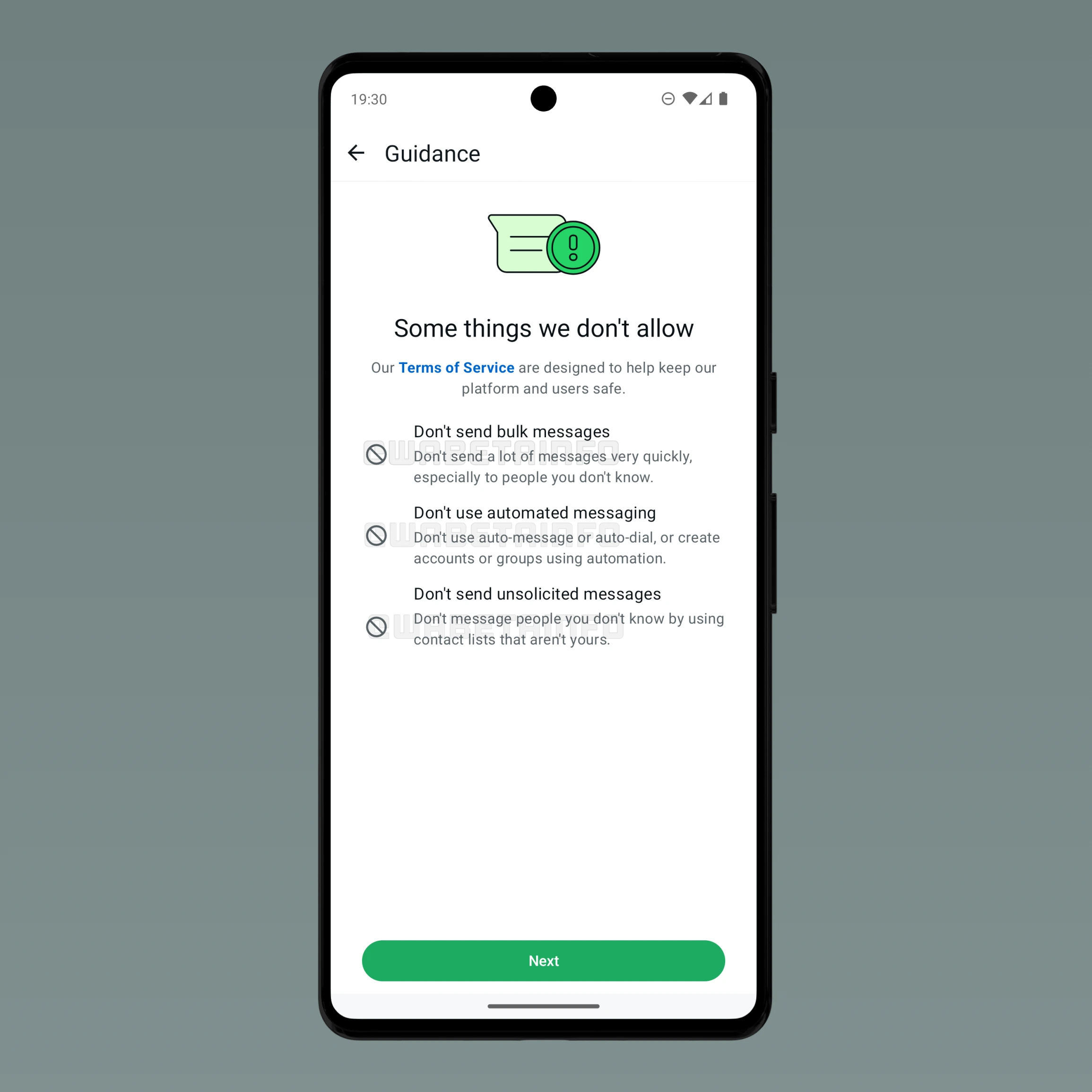 WhatsApp sistema antiban