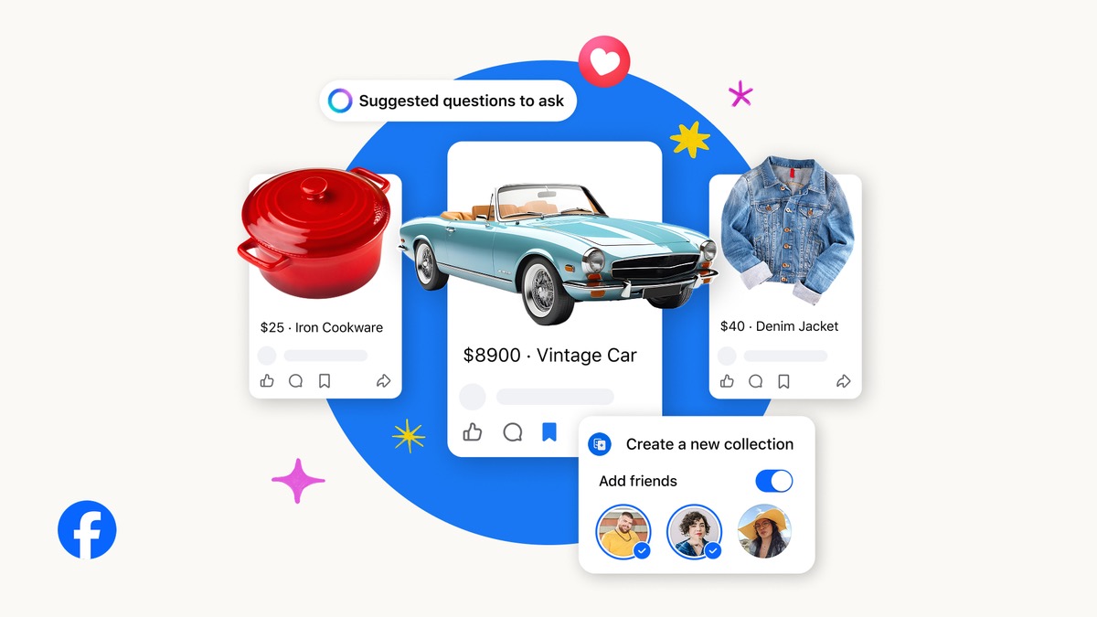 Facebook Marketplace si rinnova: arriva l’integrazione con eBay e un assistente AI per gli acquisti Facebook Marketplace si rinnova: arriva l’integrazione con eBay e un assistente AI per gli acquisti