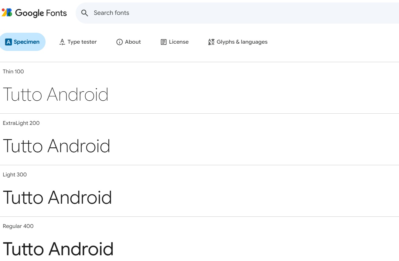 google rende pubblico per il libero utilizzo il suo font google sans flex
