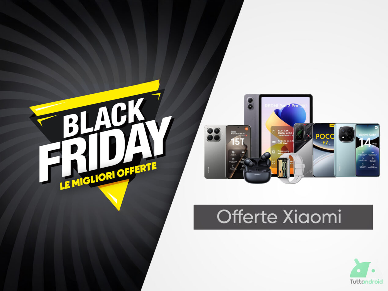 Xiaomi, REDMI e POCO: c'è di tutto in offerta con il Black Friday di Amazon
