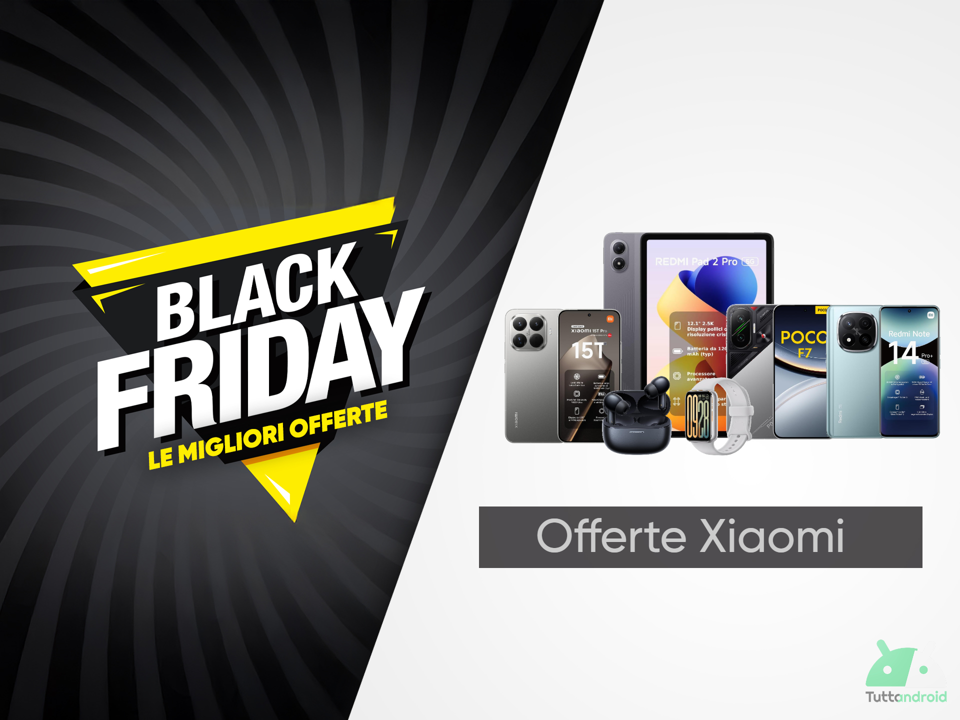 Xiaomi, REDMI e POCO: c’è di tutto in offerta con il Black Friday di Amazon