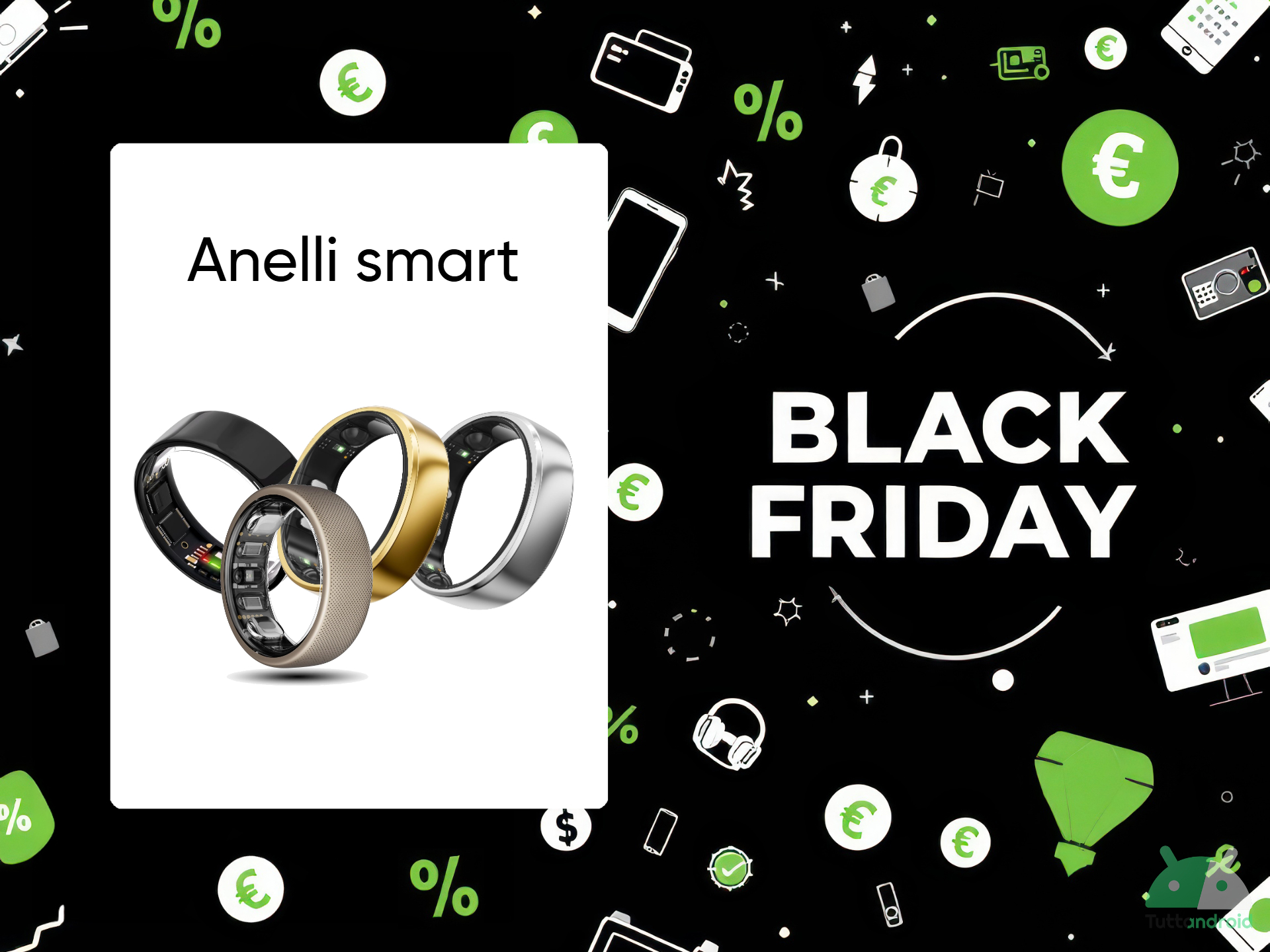 Ci sono i migliori smart ring, anche di Oura e RingConn, in offerta su Amazon col Black Friday