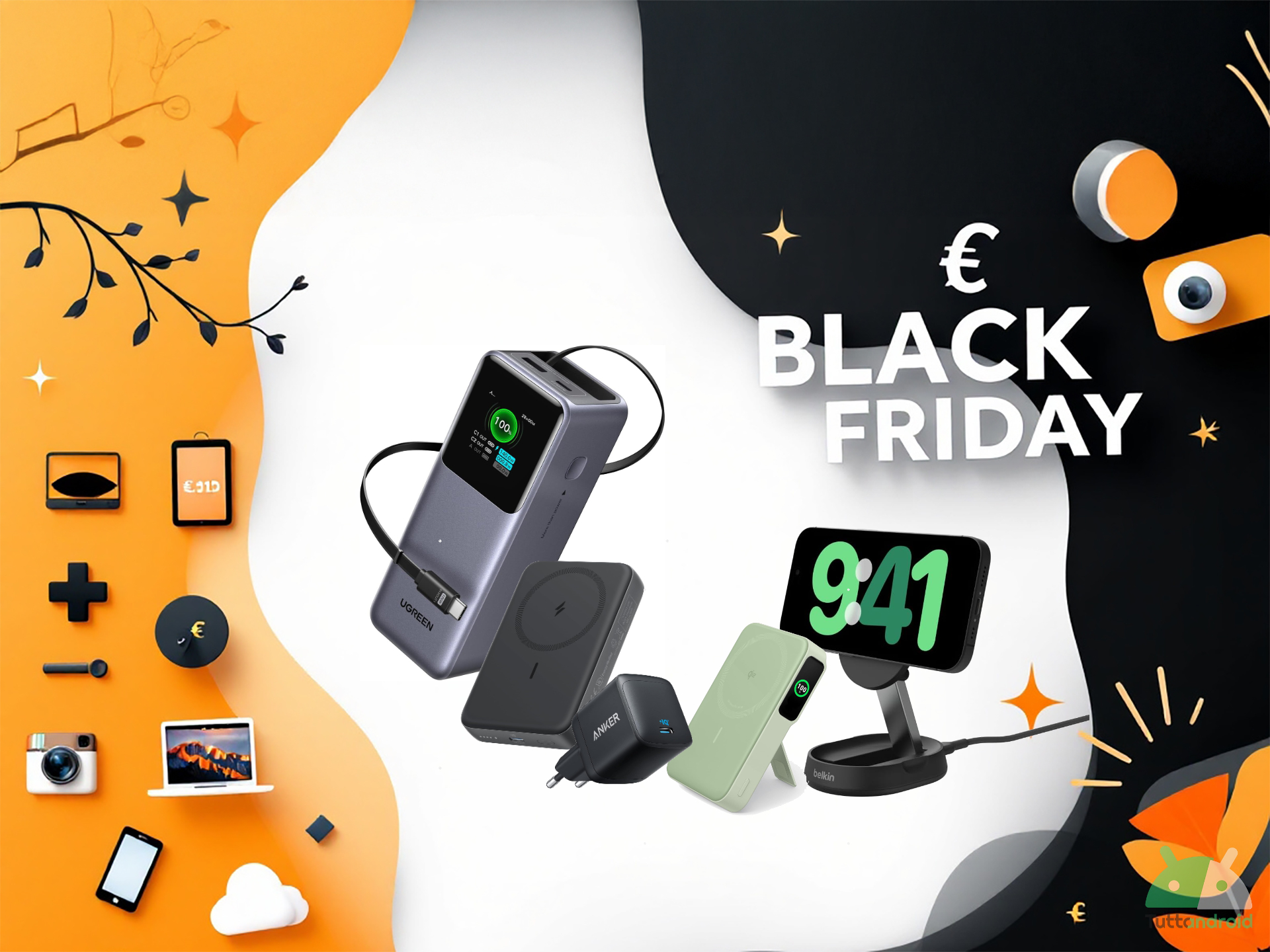 il black friday amazon sconta caricabatterie e power bank per tutte le esigenze