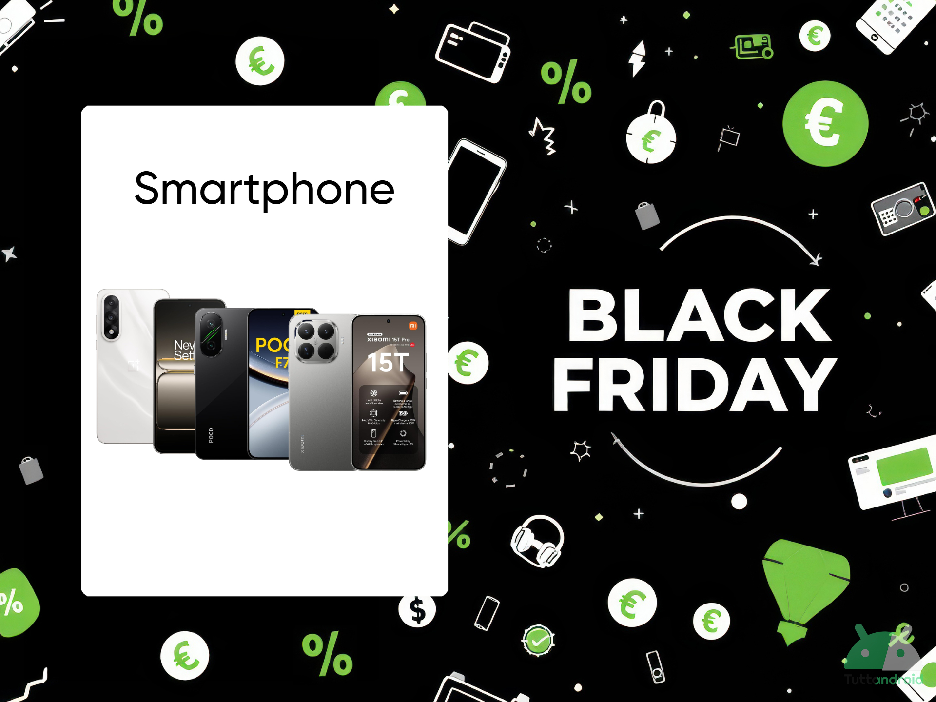 Al via il Black Friday Amazon: tante le offerte sugli smartphone Android