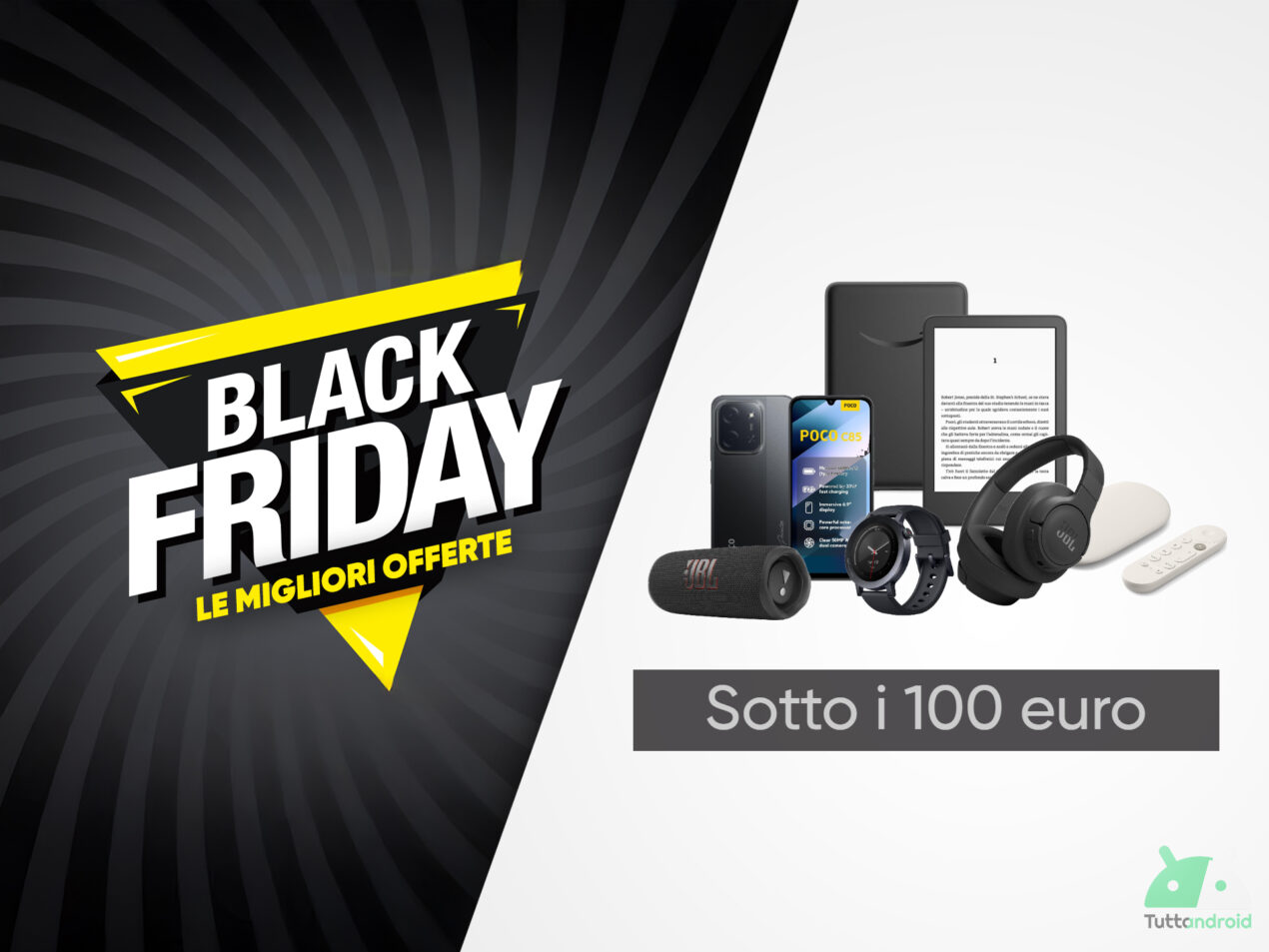 Questi sono i 10 migliori prodotti che potete comprare su Amazon a meno di 100 euro col Black Friday