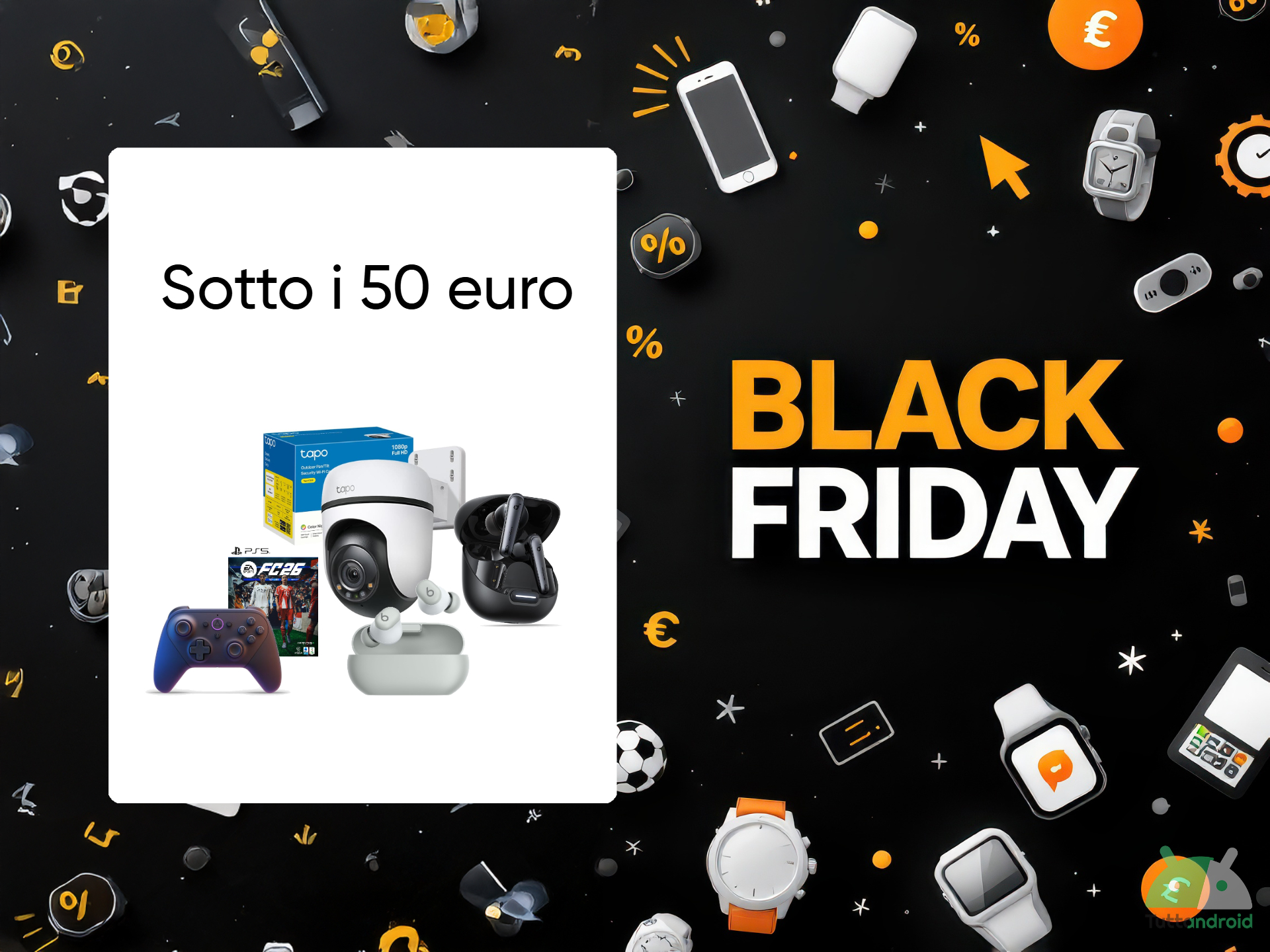 Con un budget di 50 euro, ecco che cosa potete portarvi a casa su Amazon col Black Friday