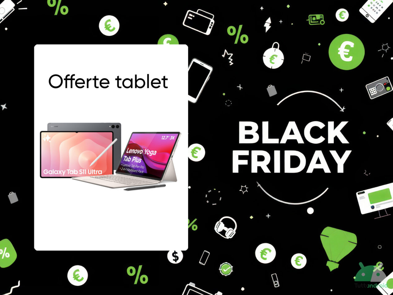 Nuovo tablet Android? Ecco i modelli in offerta col Black Friday di Amazon