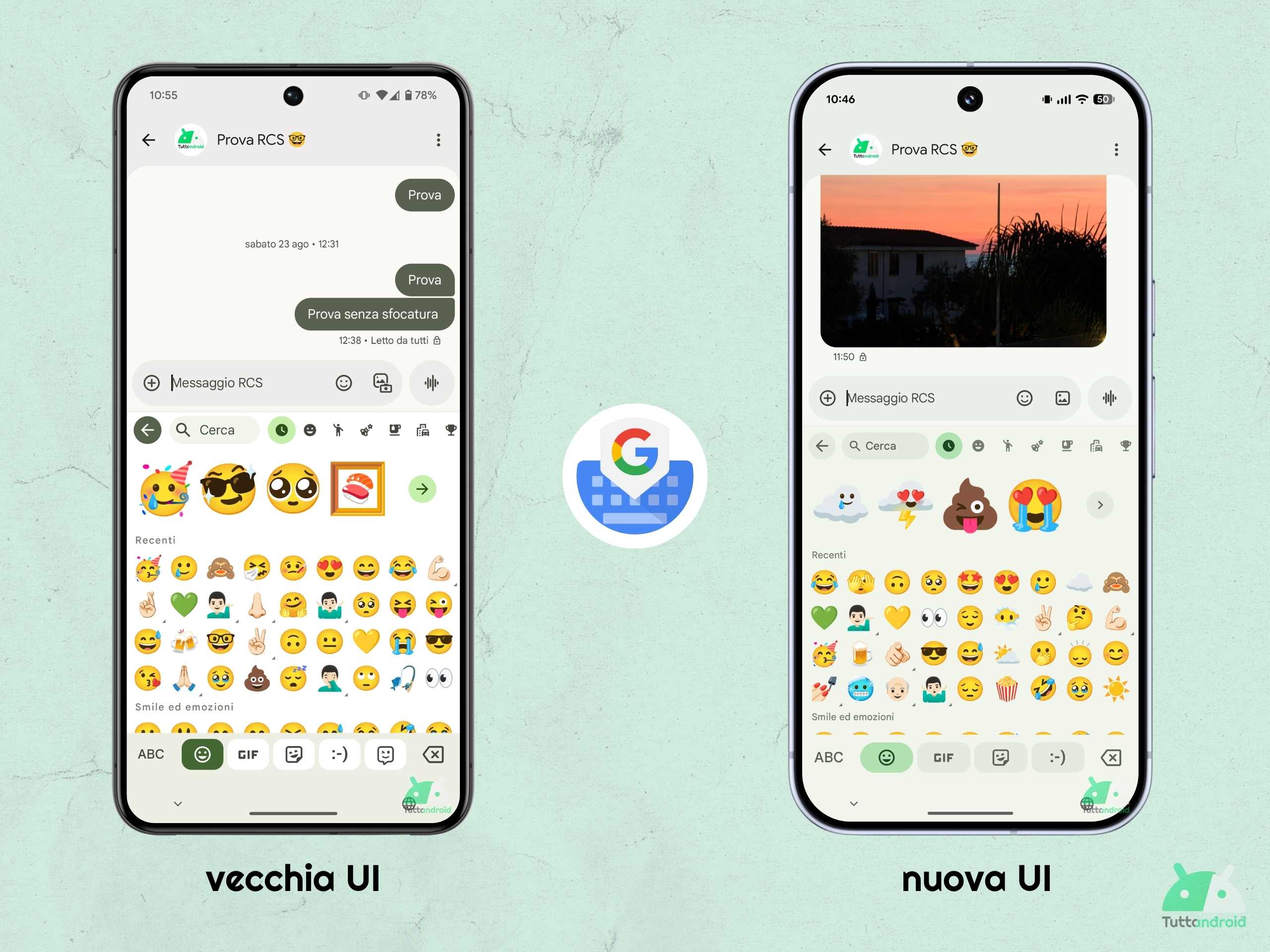 Android 16 - Gboard v16.5.1.838613058 beta - Selettore emoji M3E