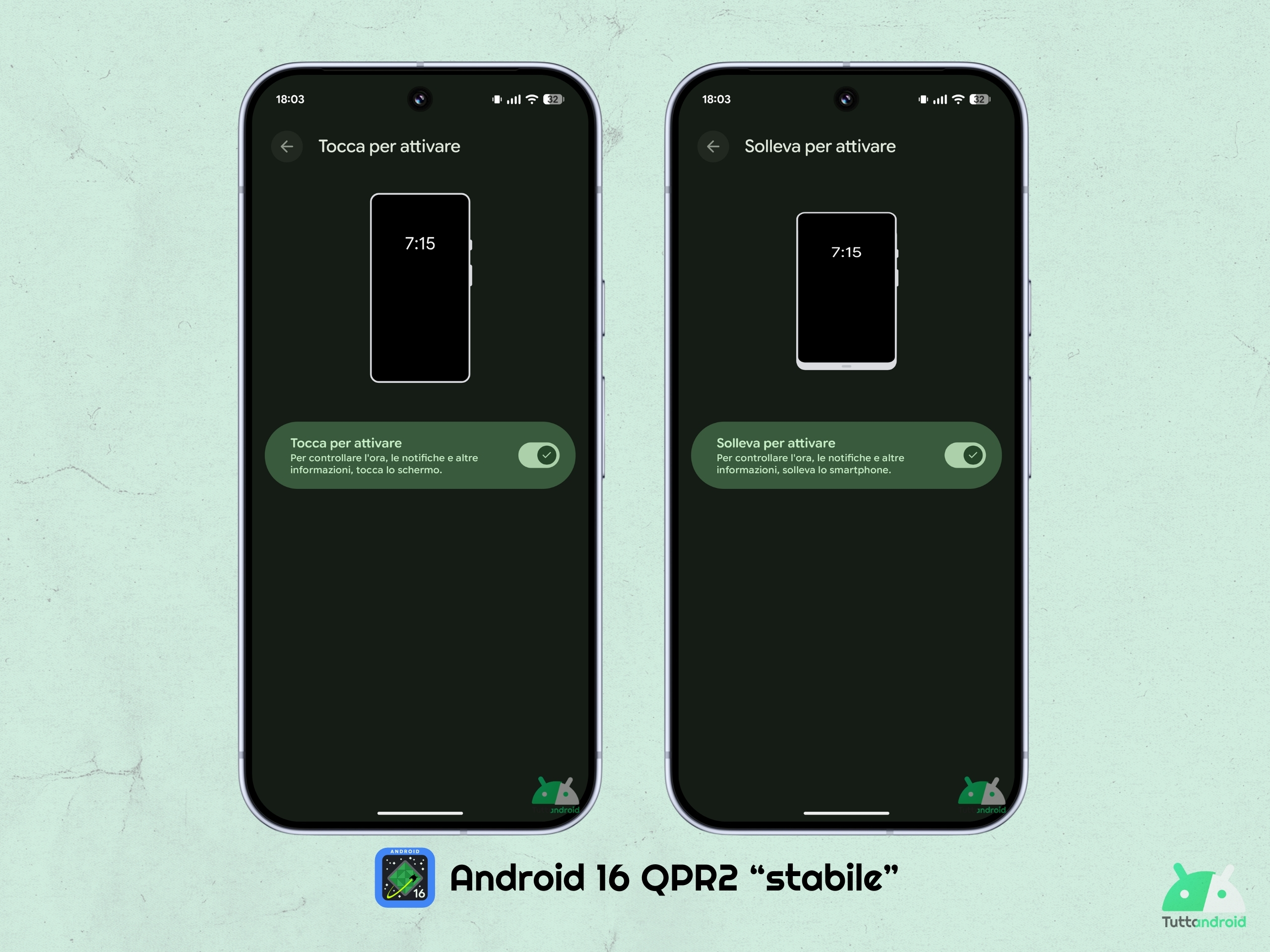 Android 16 QPR2 - Google Pixel 10 Pro XL - Gesti Tocca e Solleva per attivare