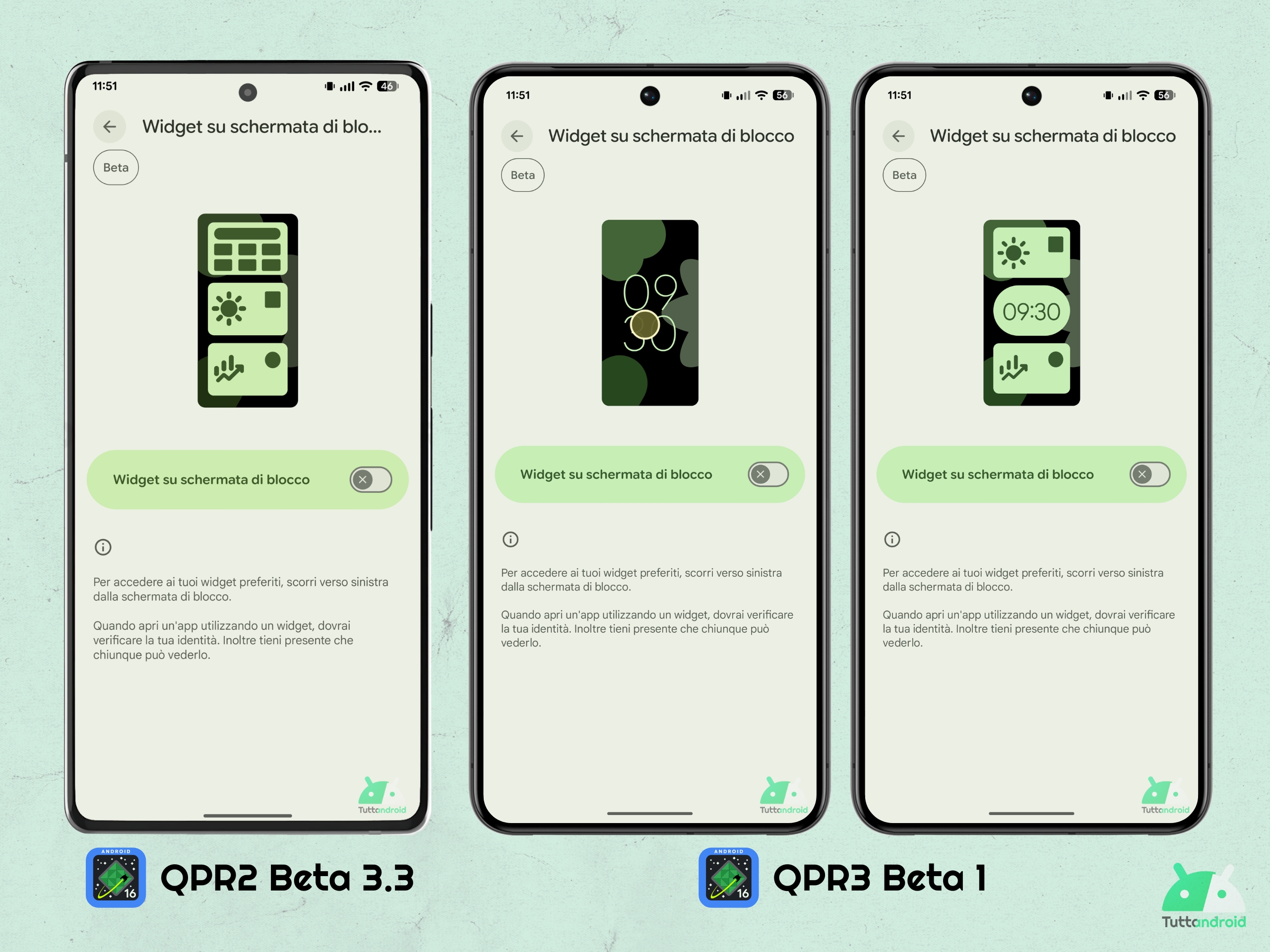 Android 16 QPR3 - Beta 1 - Impostazioni - Widget schermata blocco